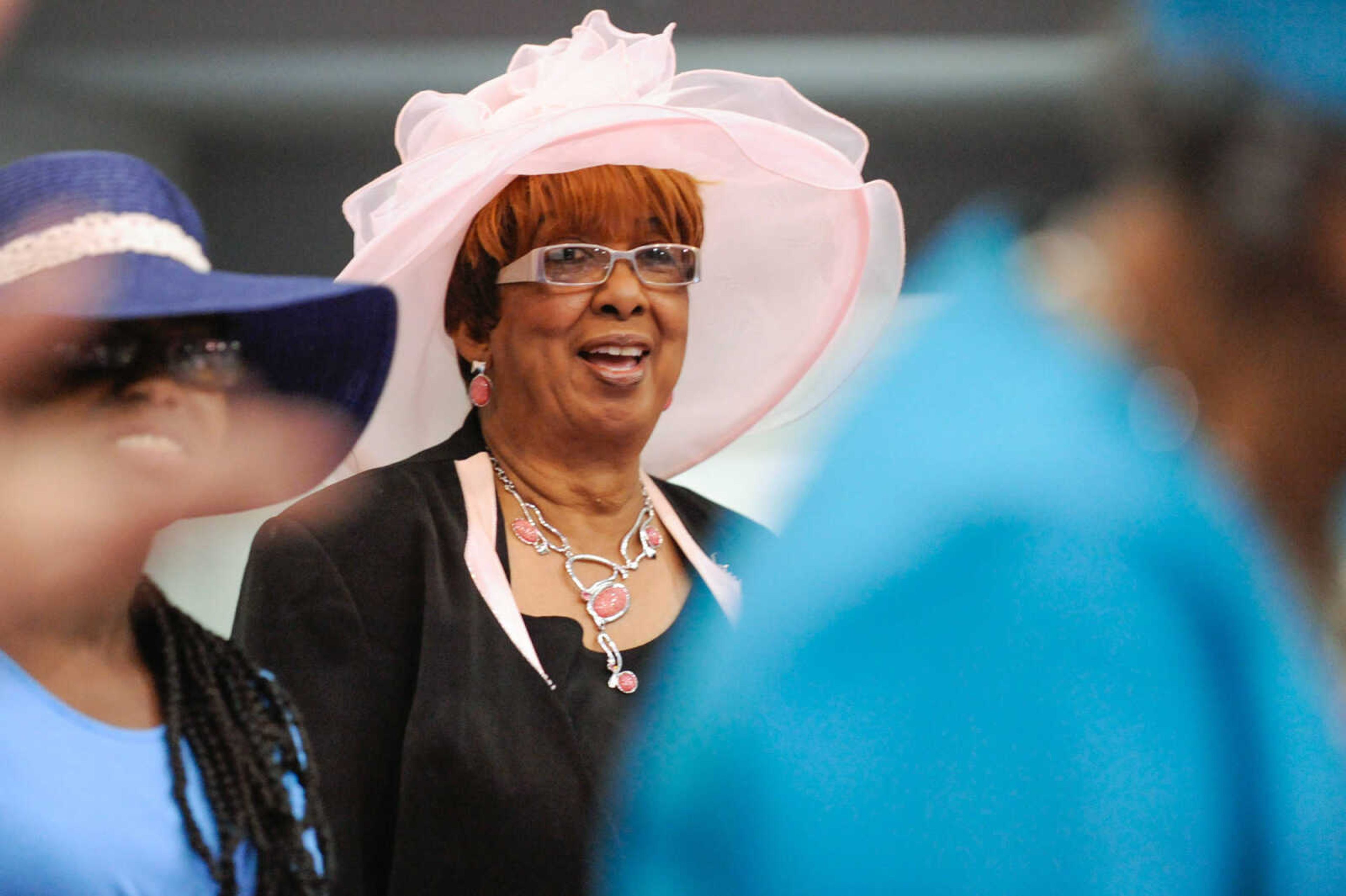 GLENN LANDBERG ~ glandberg@semissourian.com


Charlene Hickman listens to a speaker at the beginning of the second annual Denza Zenobia Mitchell Hat Luncheon Saturday, March 21, 2015 at Centenary Church Family Life Center in Cape Girardeau.