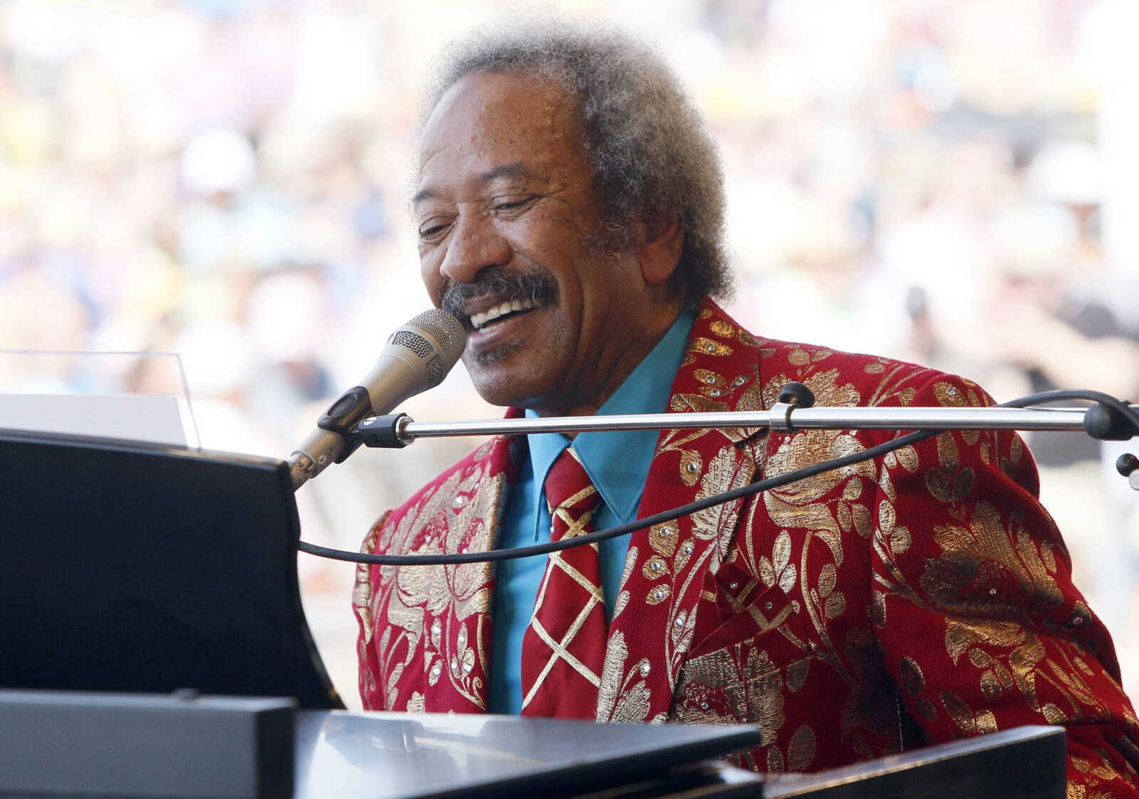 Allen Toussaint performs at the New Orleans Jazz and Heritage Festival on May 7, 2011, in New Orleans. (Patrick Semansky ~ Associated Press file)