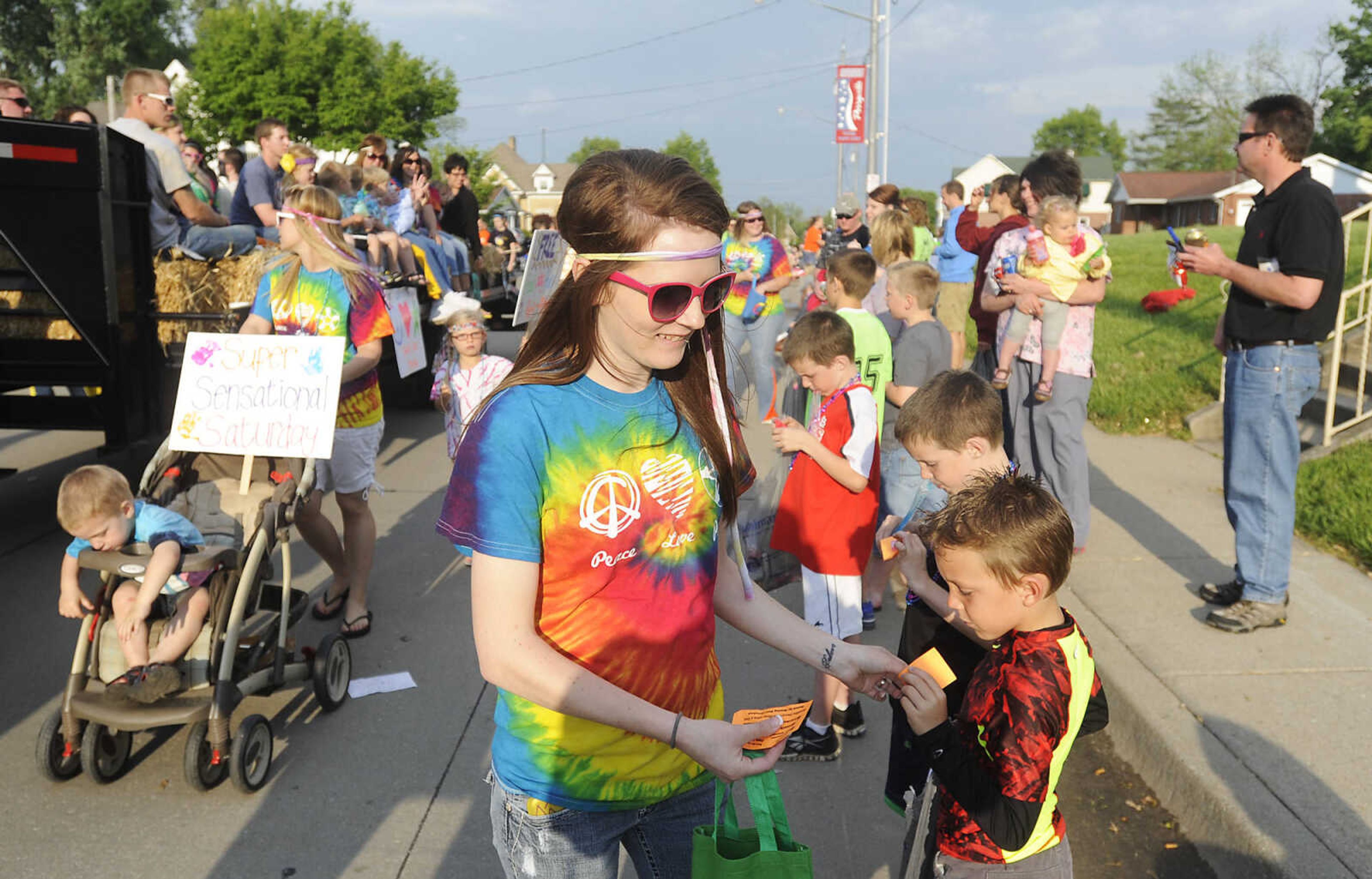 The Perryville Mayfest Parade Friday, May 10, in Perryville, Mo. This year's Mayfest theme is Peace, Love, Perryville Mayfest.