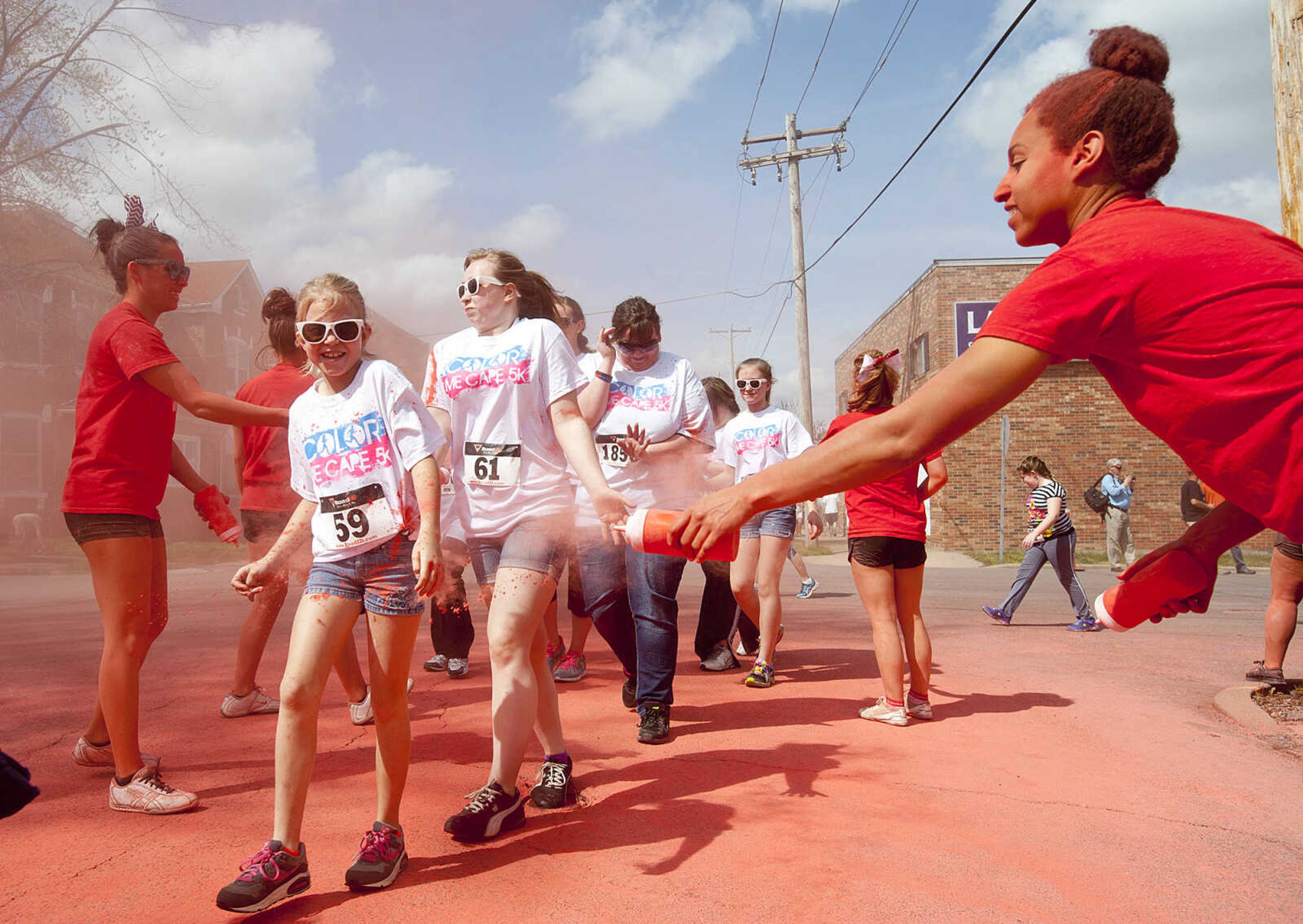 ADAM VOGLER ~ avogler@semissourian.com
The Color Me Cape 5k Saturday, April 12, in Cape Girardeau.