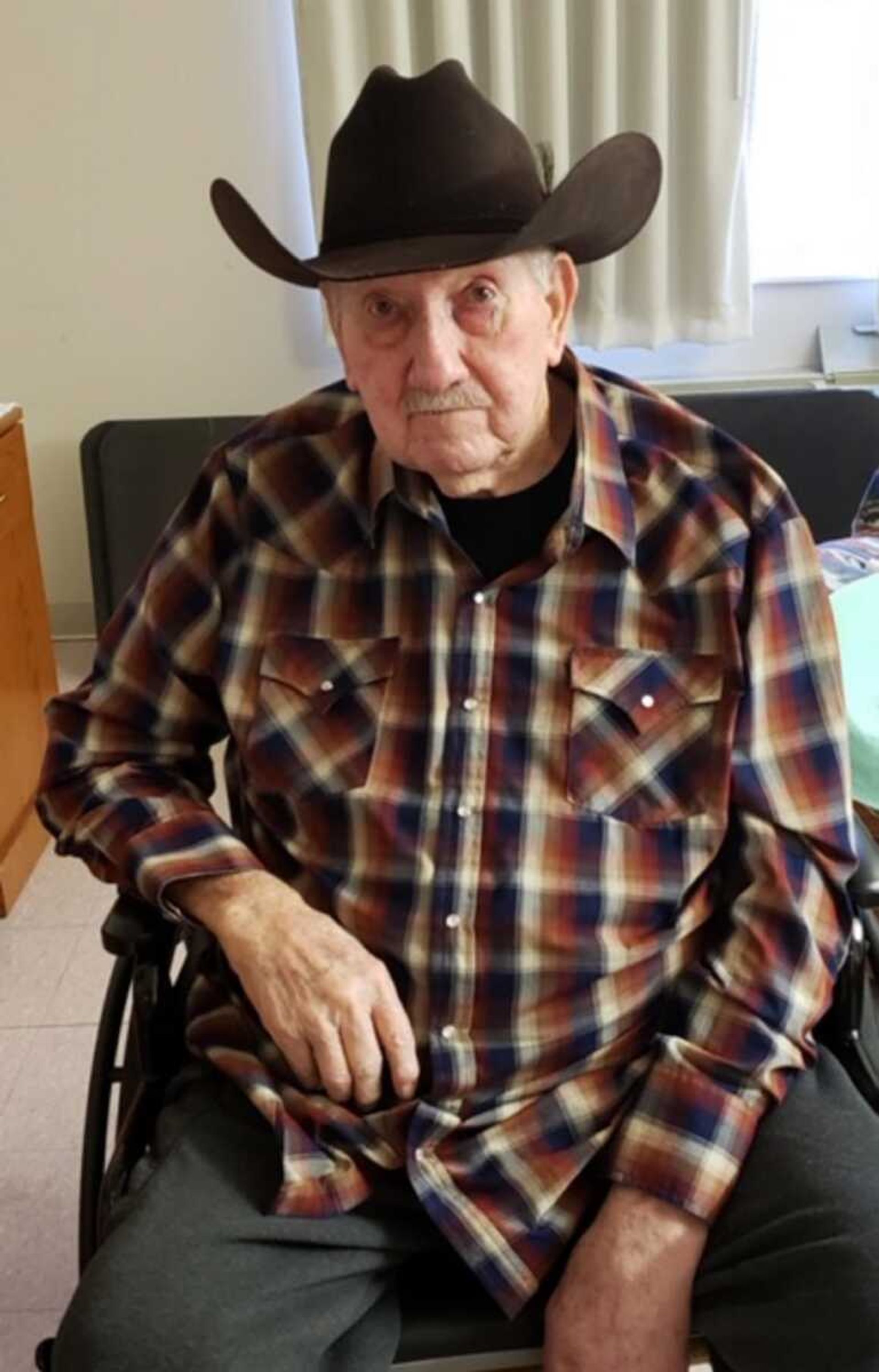 John Blankenship poses for a portrait  Wednesday at Lutheran Home in Cape Girardeau.