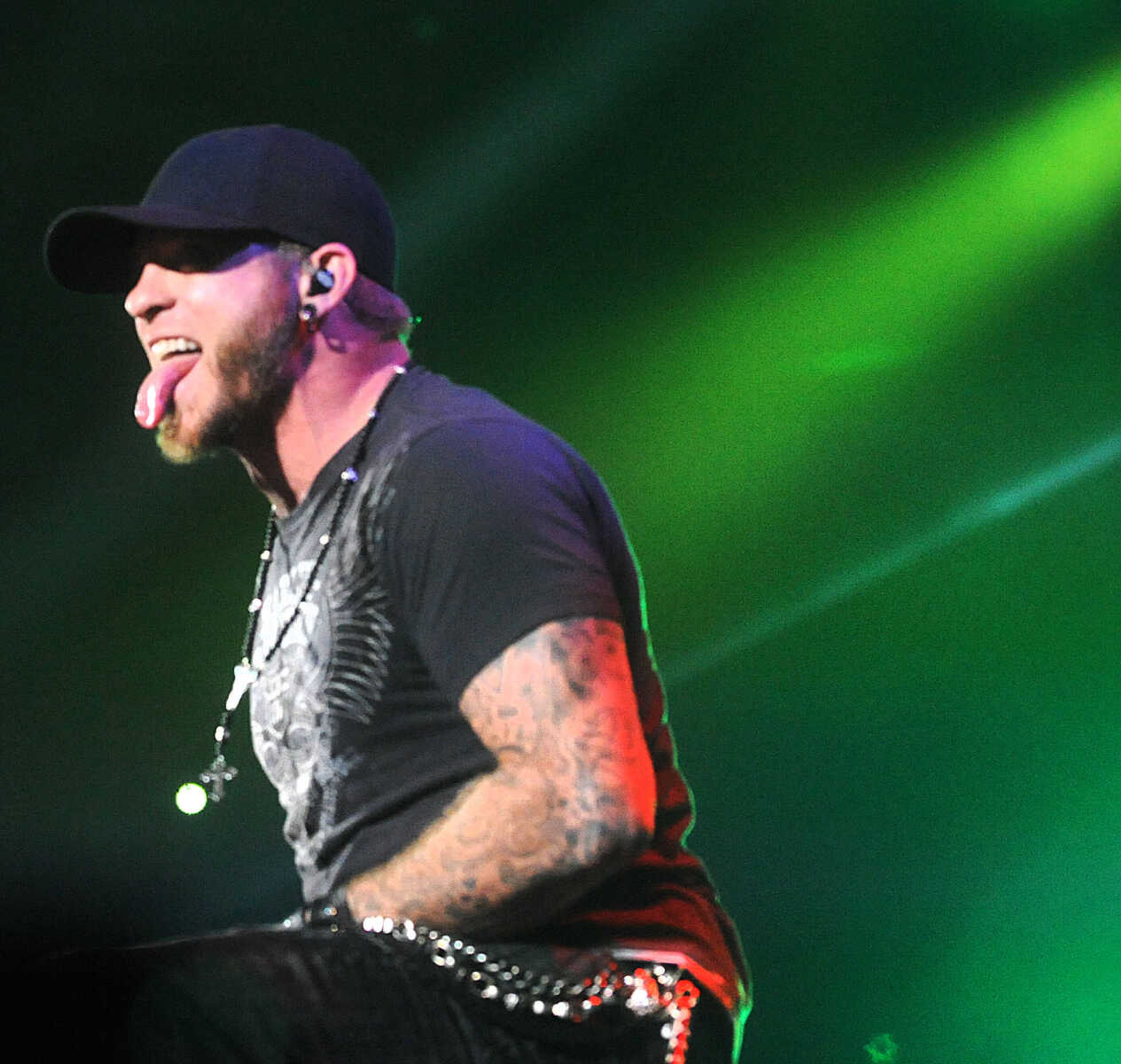 LAURA SIMON ~ lsimon@semissourian.com

Brantley Gilbert performs during his 'Let it Ride' tour stop at the Show Me Center in Cape Girardeau, Friday, Oct. 24, 2014.