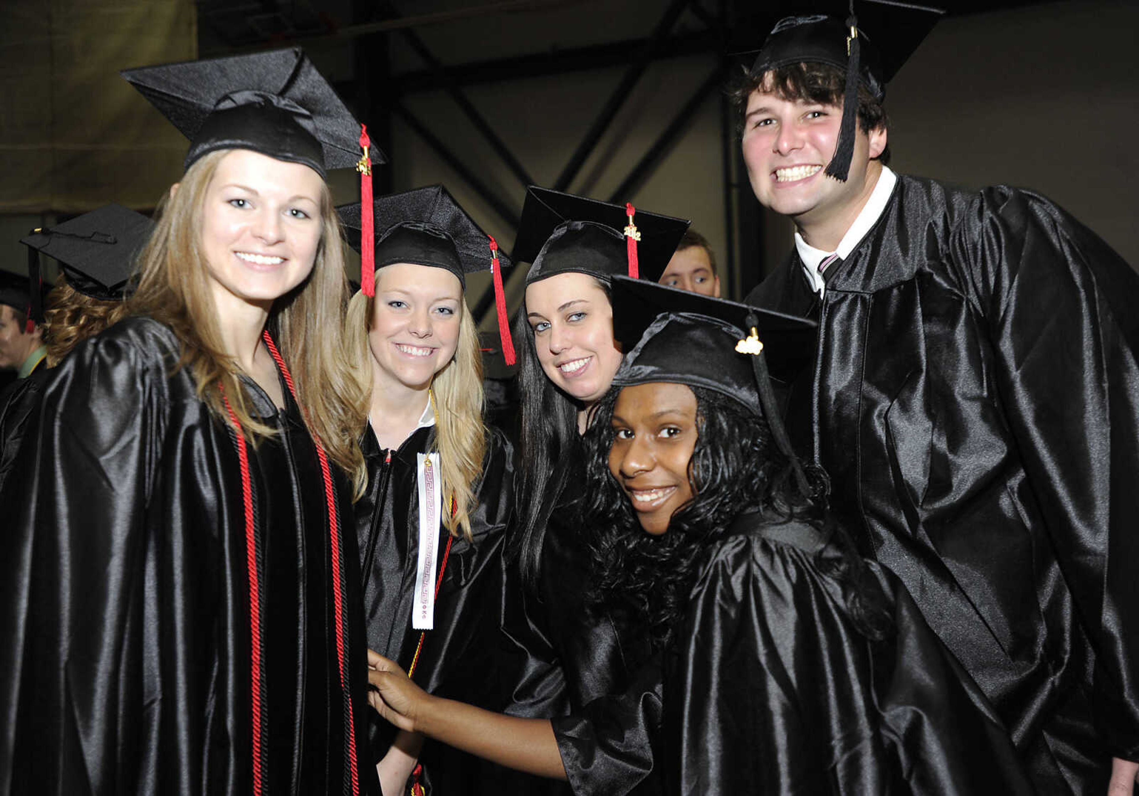 Southeast Missouri State University graduates before 2012 Spring Commencement Exercises Saturday, May 12, at the Show Me Center.