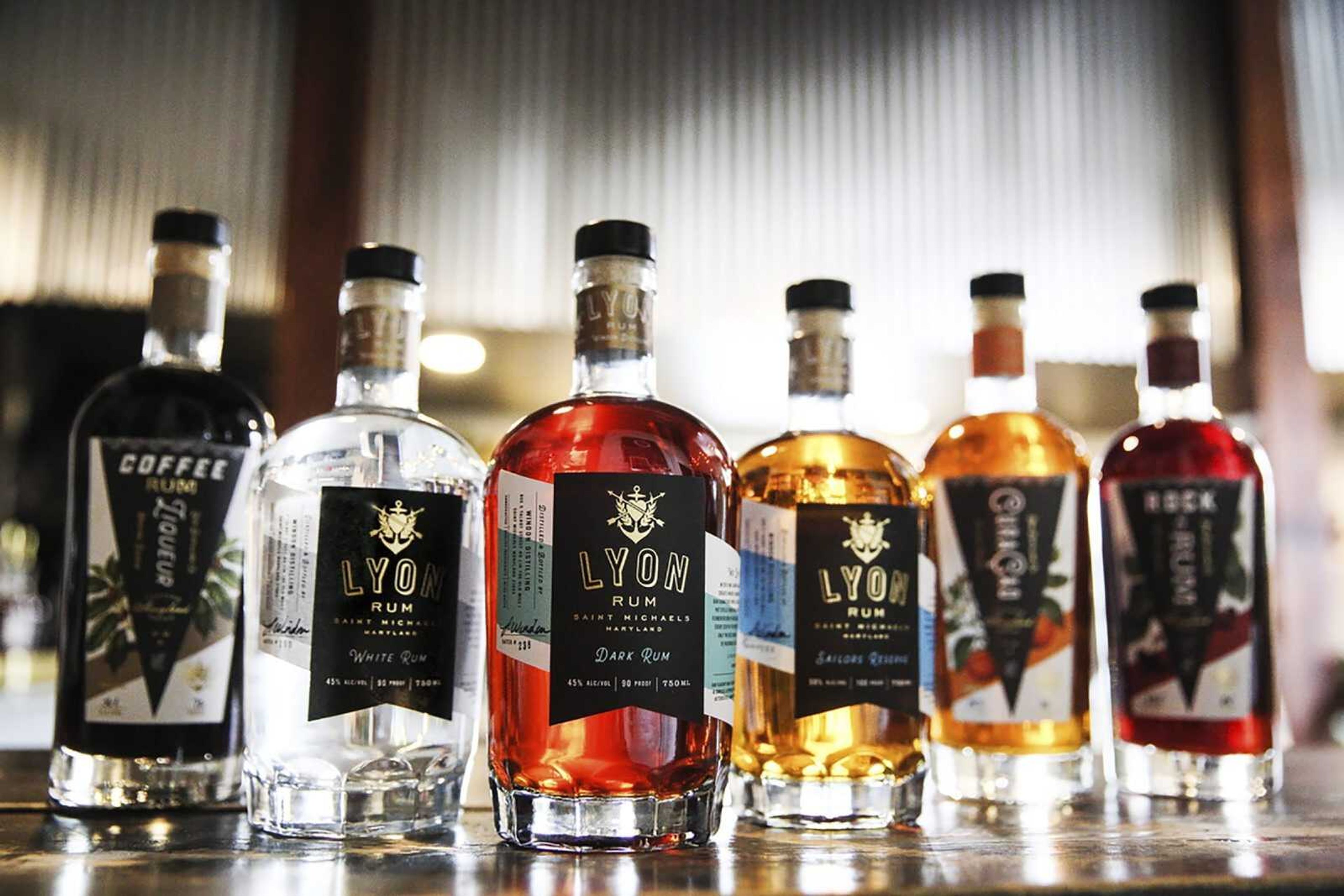 In this Feb. 28 photo released by Jaime Windon, bottles of alcohol, including Lyon rum, are displayed. Windon Distilling, a Maryland-based producer of Lyon Rum, is among the many craft distillers taking an economic hit from the COVID-19 pandemic.