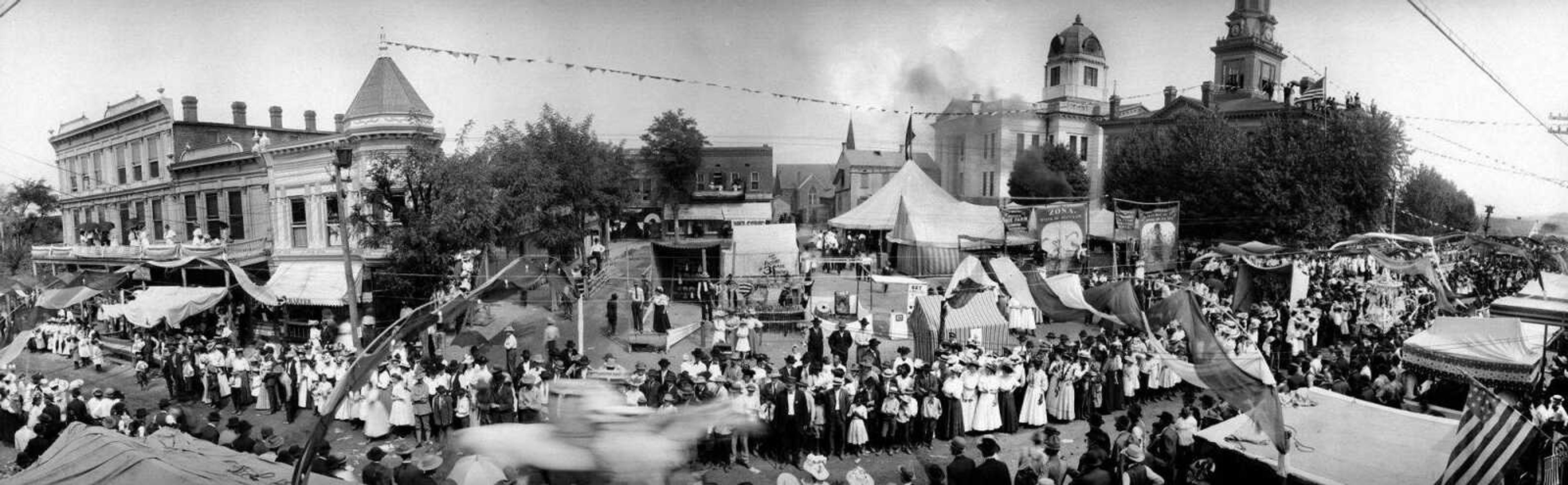 First Jackson Homecomers celebration in 1908. (Courtesy of Jackson Heritage Association)