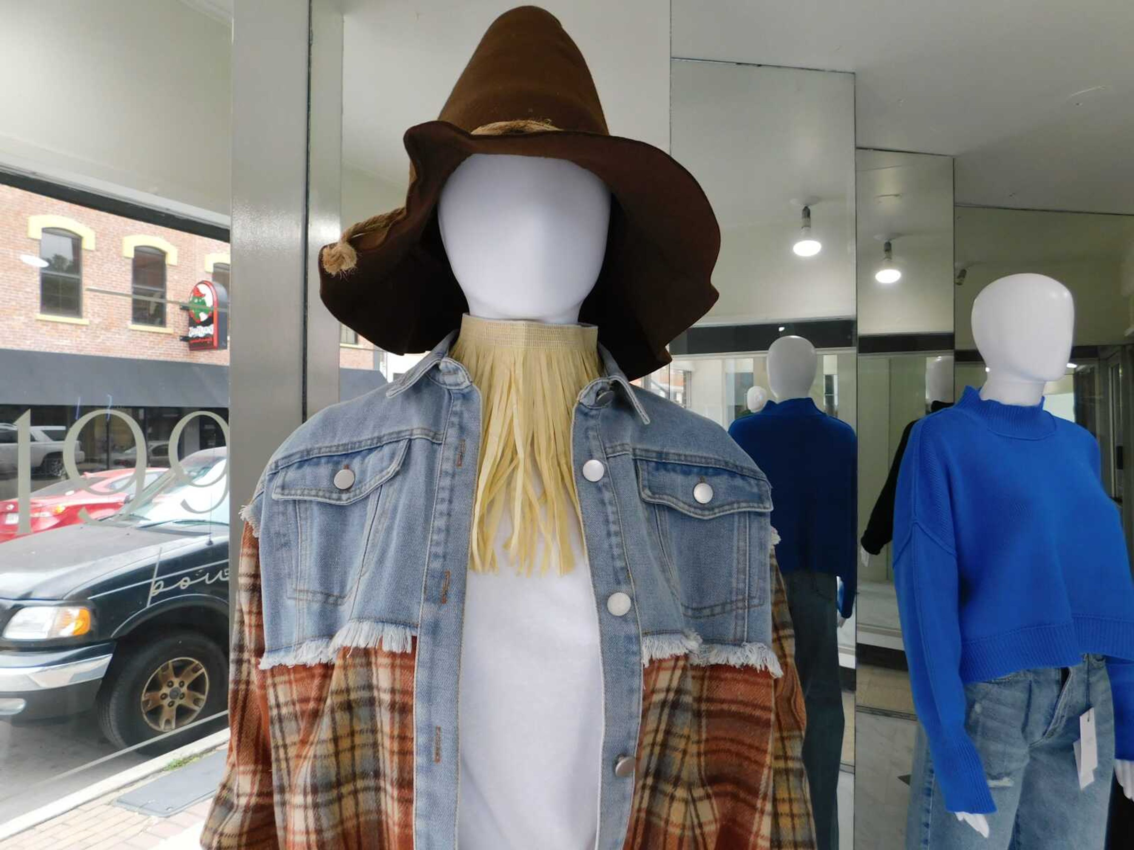 Danielle Newman, who owns 1998 Boutique on Main Street in Cape Girardeau, dressed her scarecrow in some of the most fall-focused fashion she could find at her store. It's her first time participating in the Scarecrow Stroll.