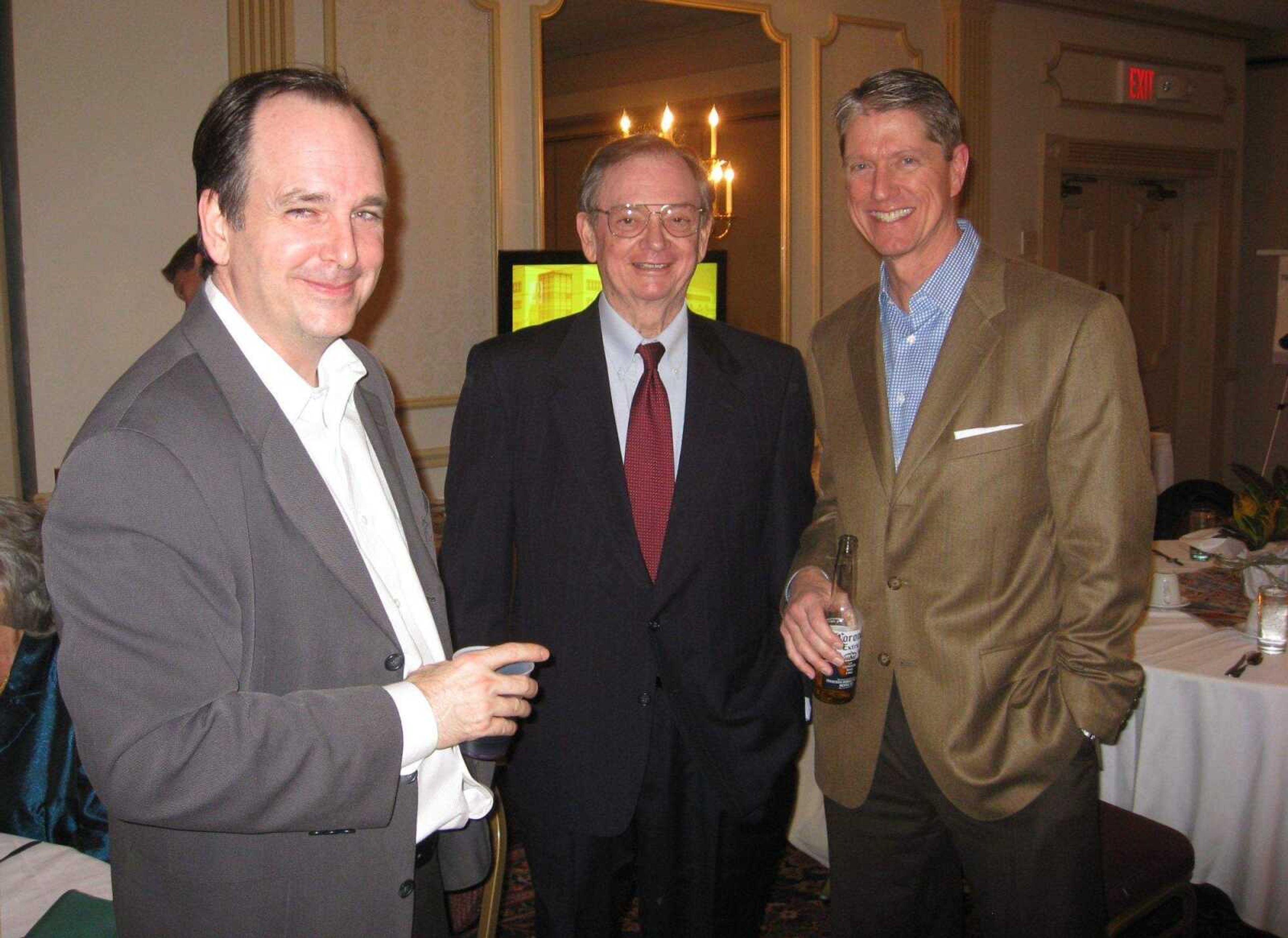 Gary Rust II, left, and Gary Rust, Southeast Missourian; Frank Kinder, Red Letter Communications