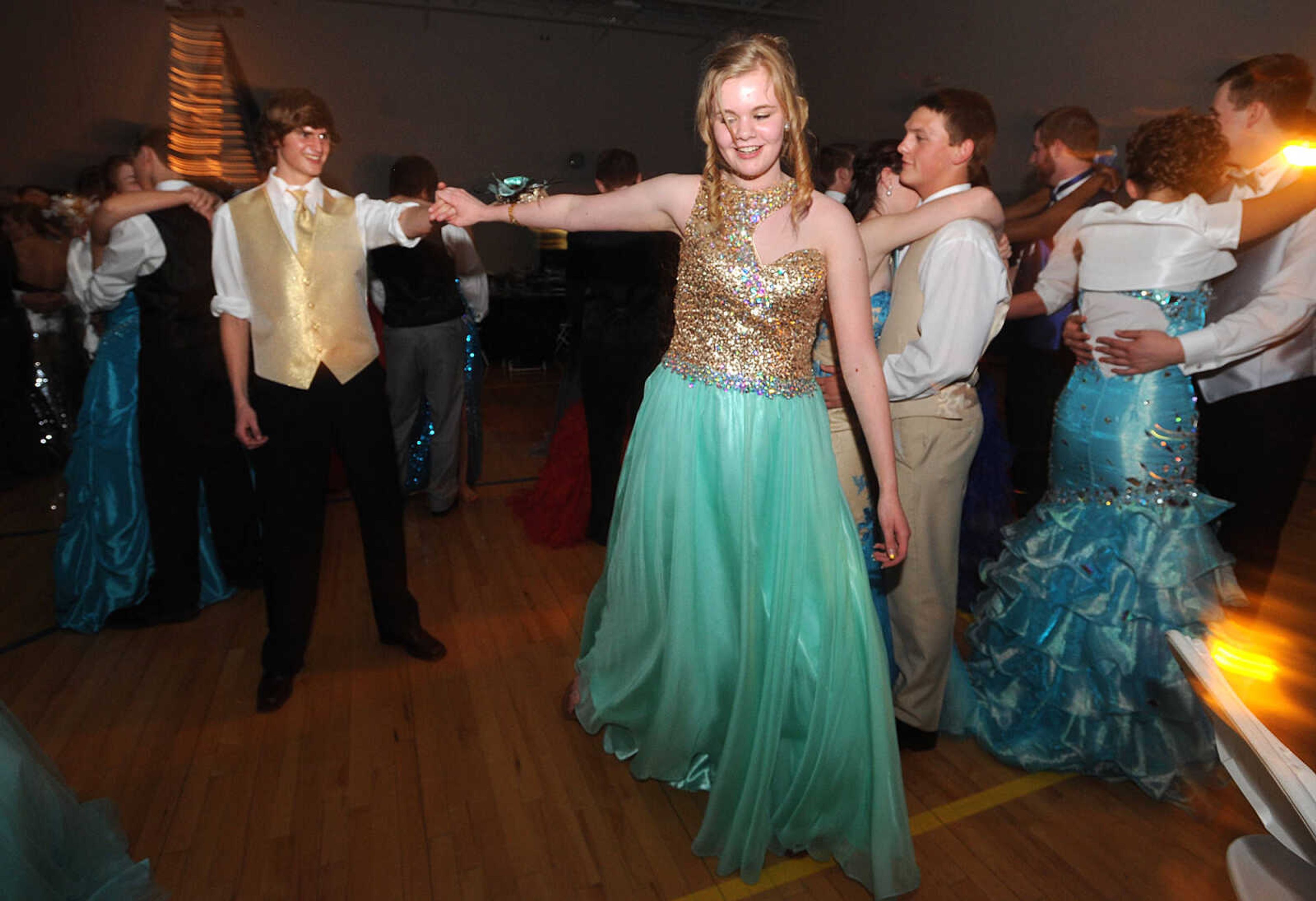 LAURA SIMON ~ lsimon@semissourian.com

Oran High School held its prom Saturday night, April 12, 2014, inside the school's gymnasium.