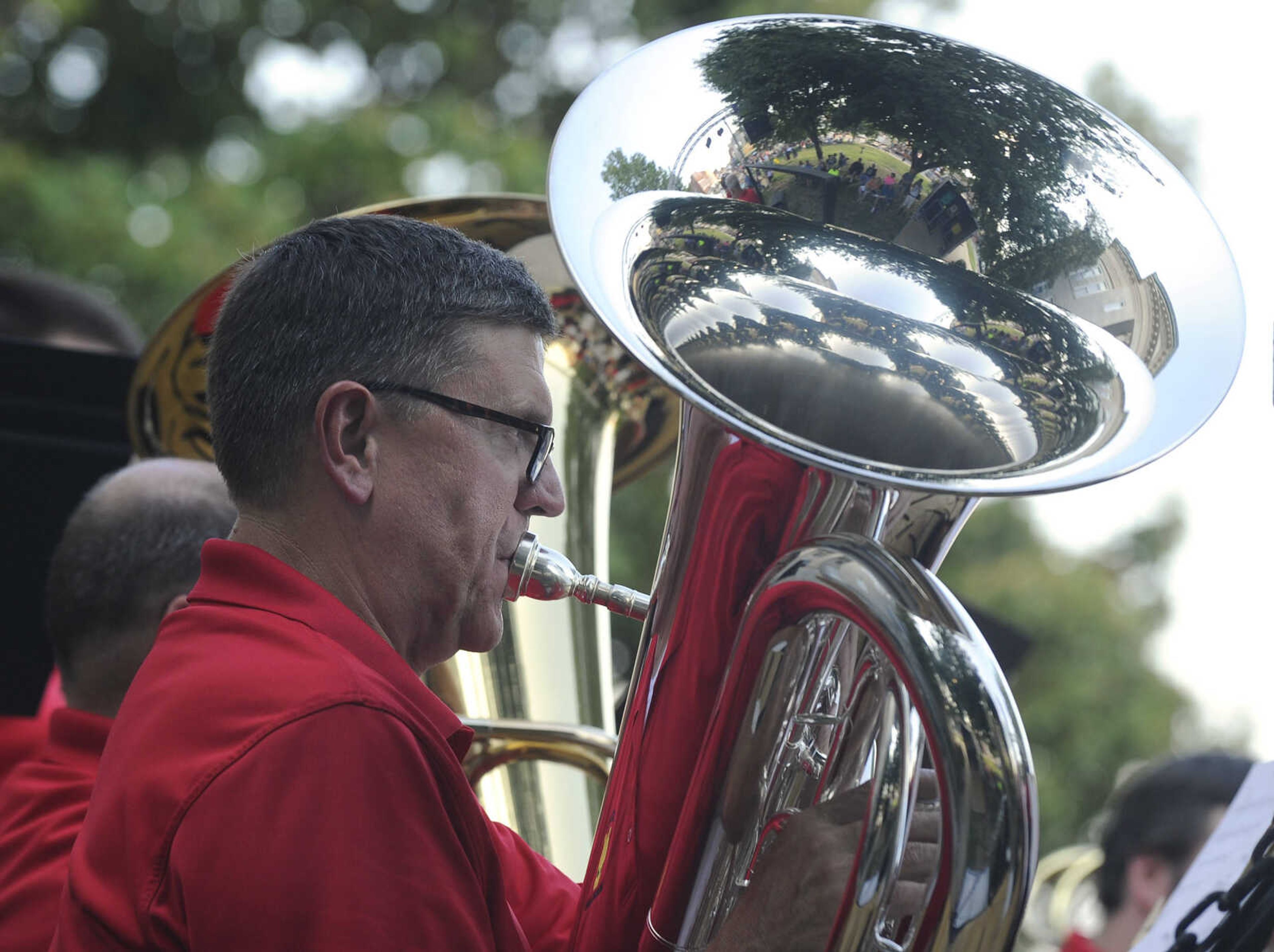 FRED LYNCH ~ flynch@semissourian.com
The Jackson Municipal Band performs Tuesday, July 24, 2018 to open Homecomers in Jackson.