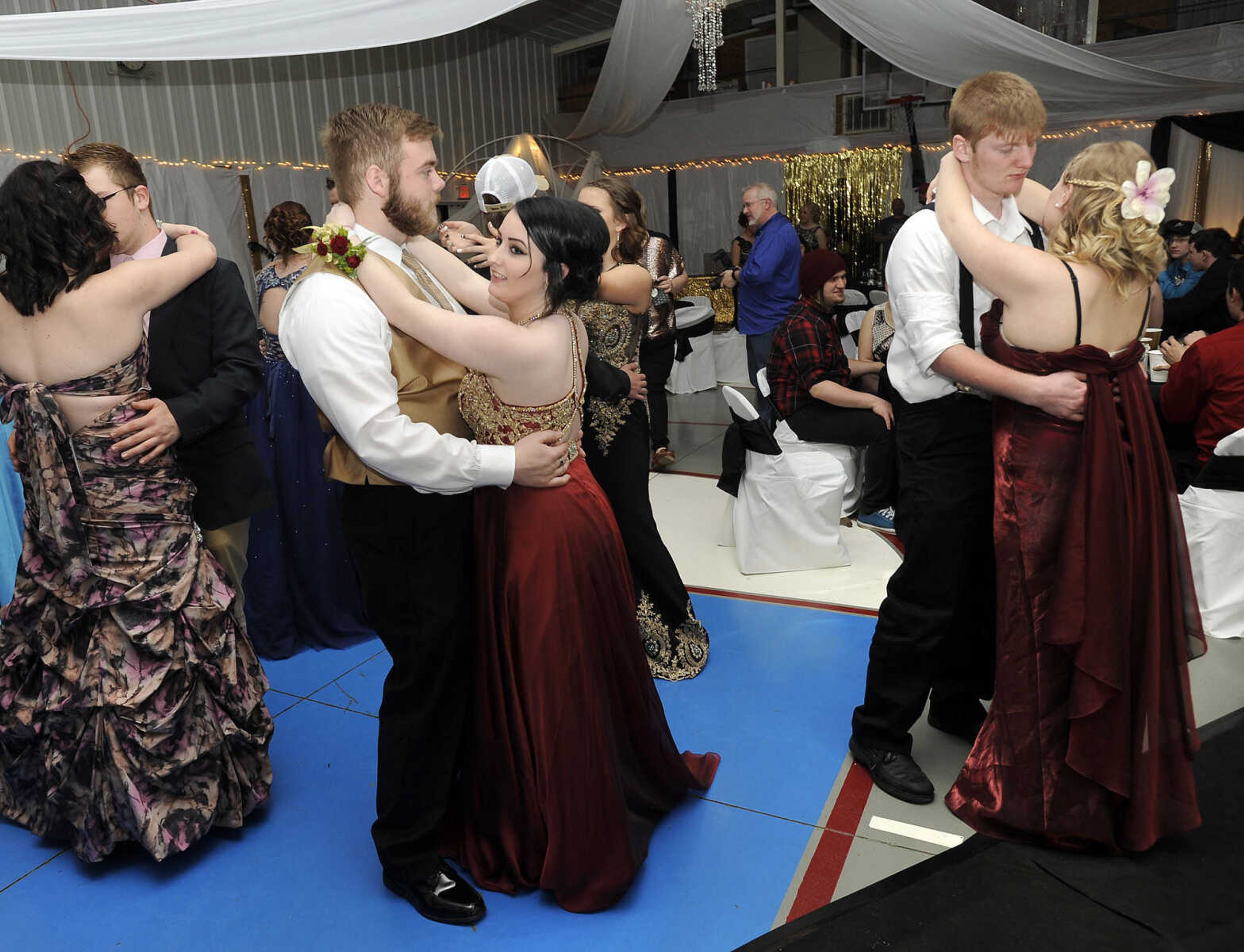 FRED LYNCH ~ flynch@semissourian.com
Delta High School students dance at their prom Saturday, March 18, 2017 in Delta.