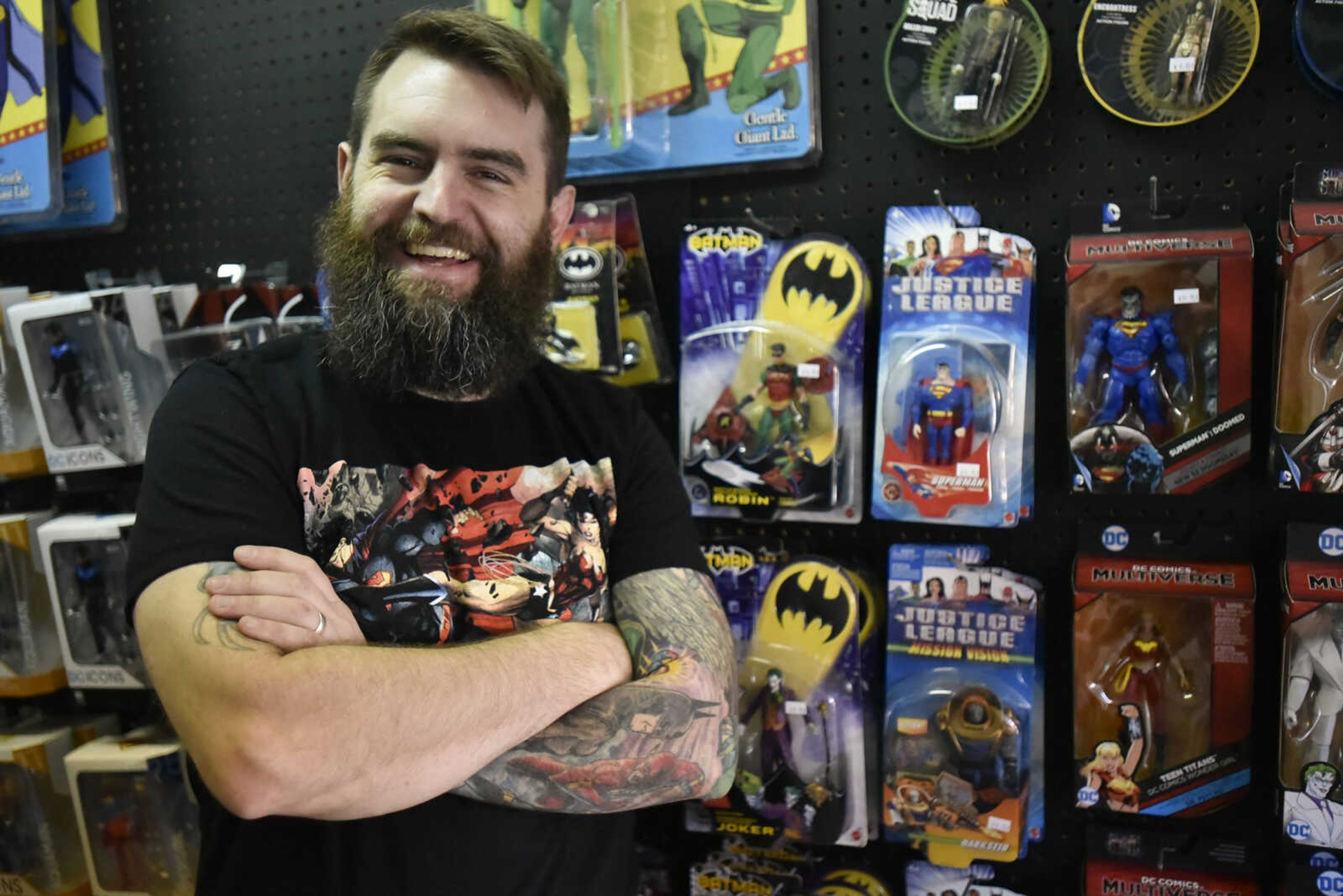 Matthew Rodden poses for a photo Thursday at Toy Bomb in Cape Girardeau.