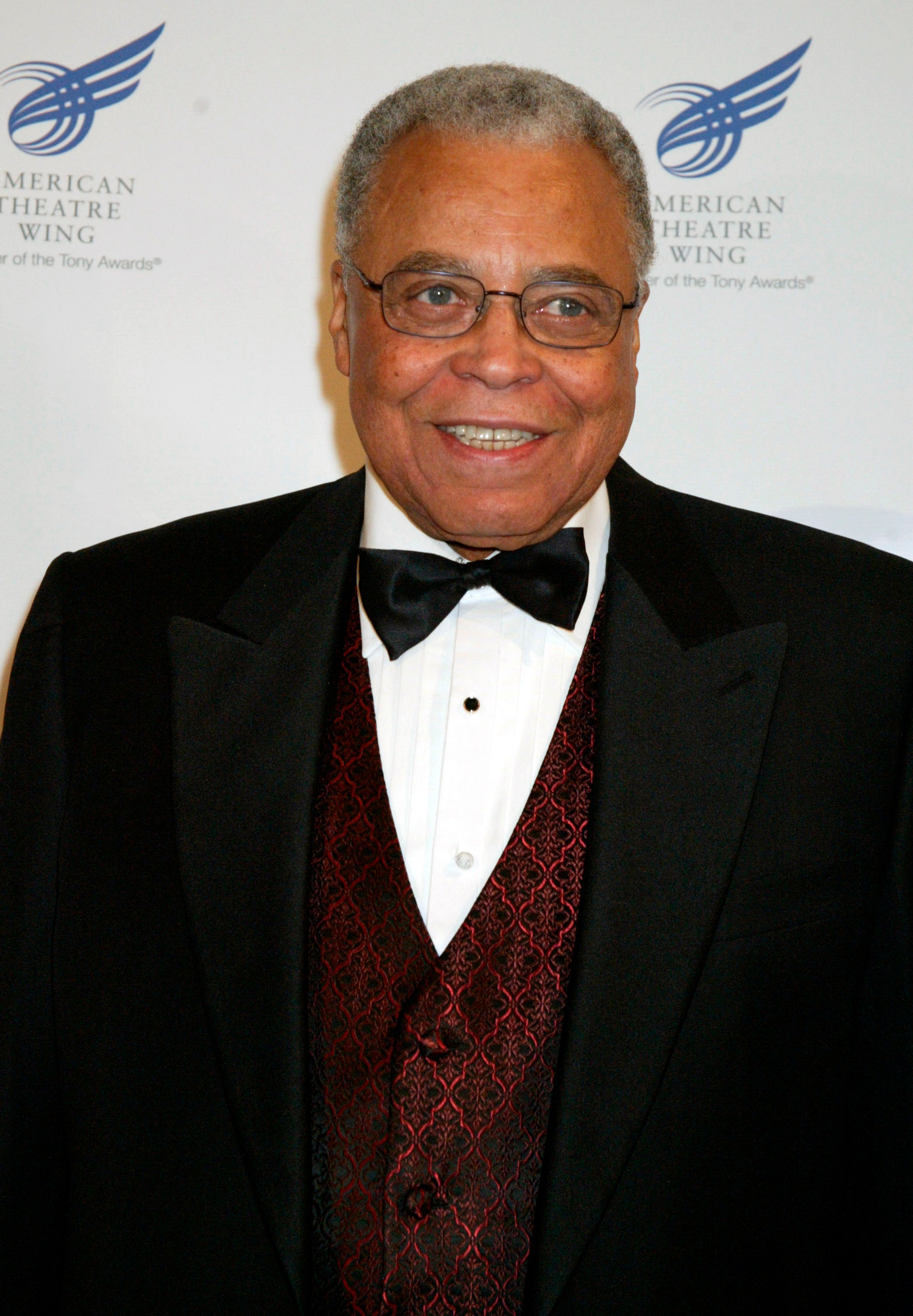 FILE - James Earl Jones arrives at the American Theatre Wing benefit to honor CBS and Leslie Moonves, Chairman of CBS, Monday, April 11, 2005, in New York. Jones, who overcame racial prejudice and a severe stutter to become a celebrated icon of stage and screen has died at age 93. His agent, Barry McPherson, confirmed Jones died Monday morning, Sept. 9, 2024, at home. (AP Photo/Diane Bondareff, File)