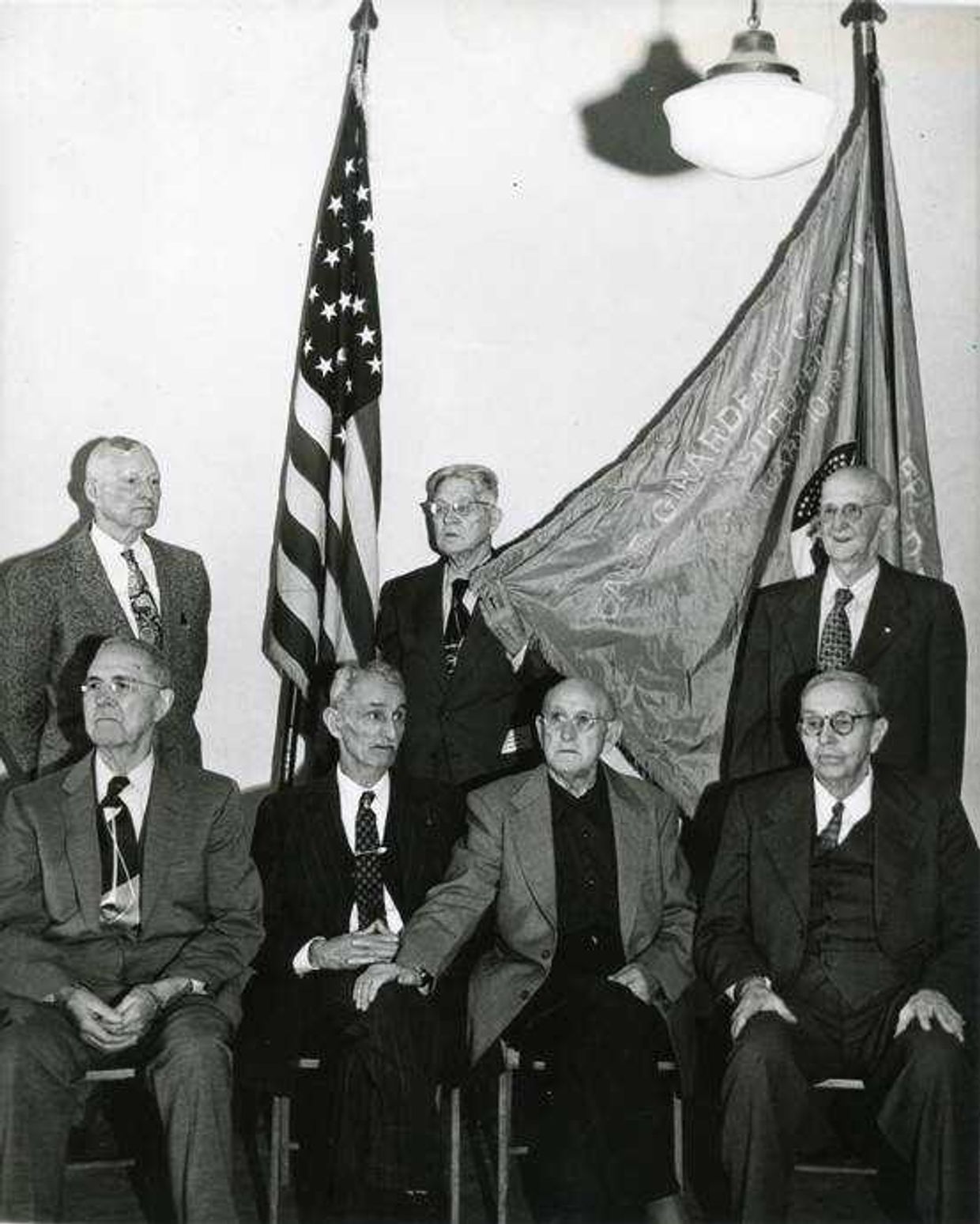 Photograph of local veterans of the Spanish-American War. (file photo taken in 1955).