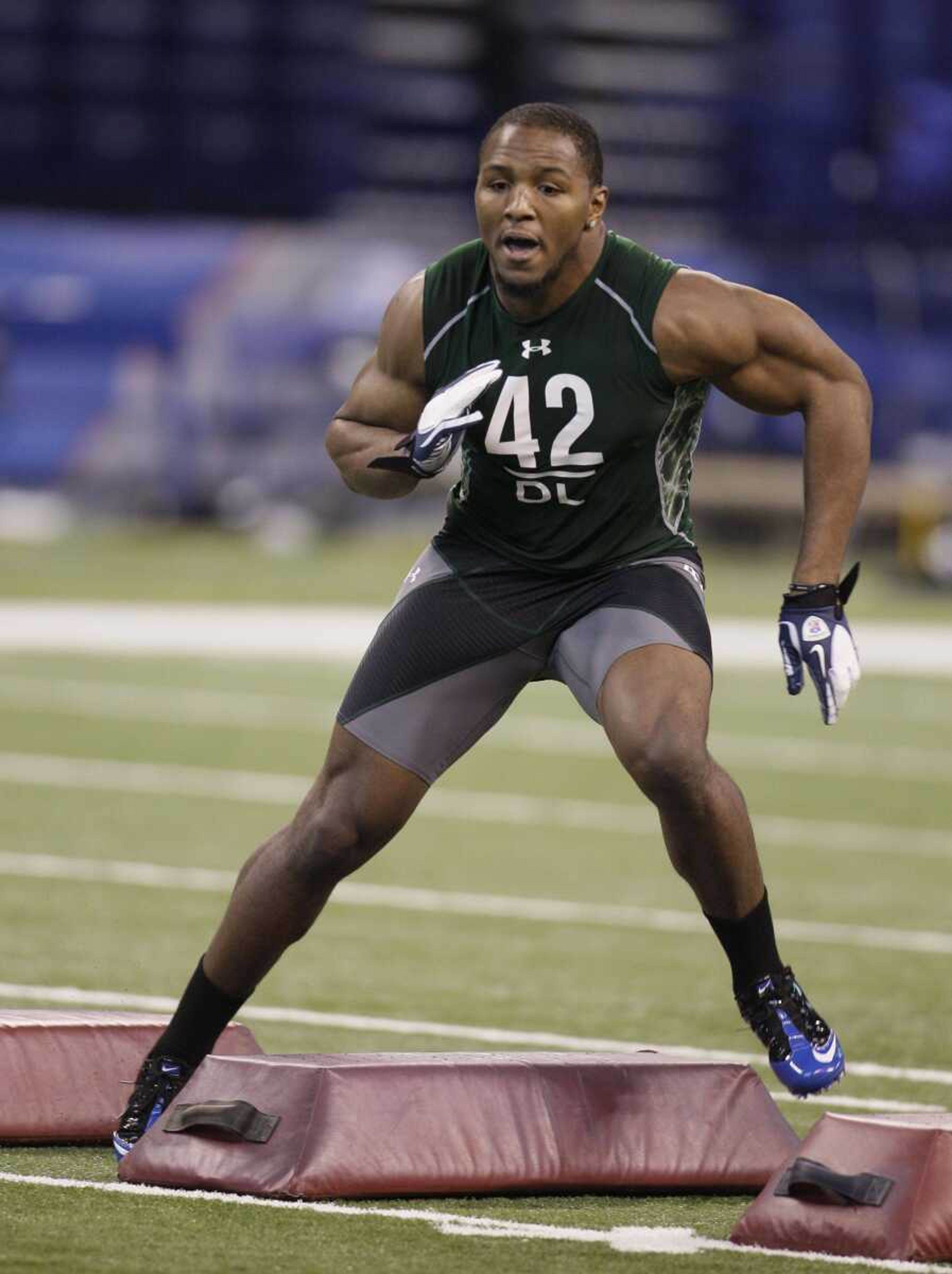 The Rams selected North Carolina defensive end Robert Quinn in the first round of Thursday's NFL draft. (AP file photo)