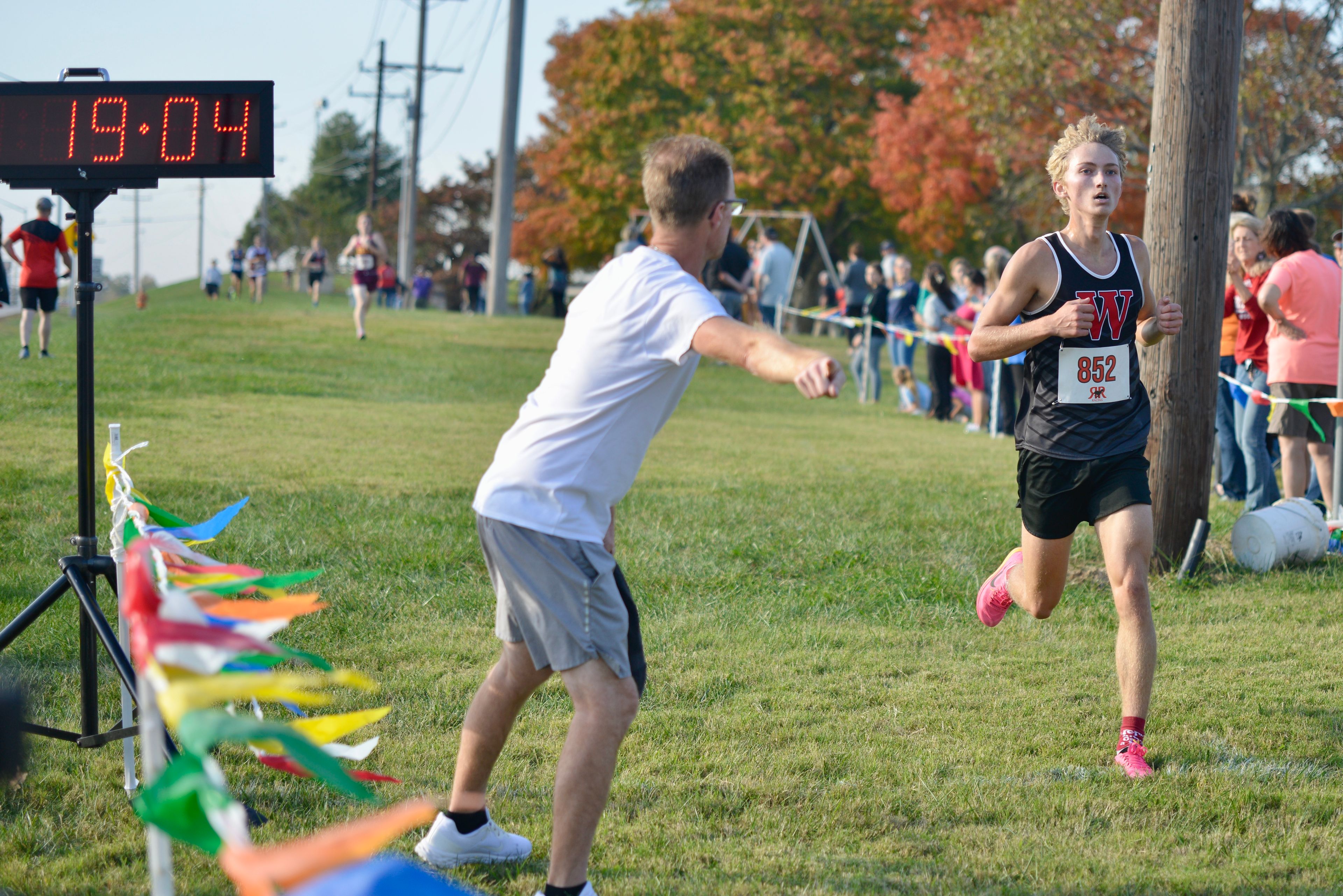 Woodland’s Hayden Vangennip finishes in third place at the Heartland Conference championship on Tuesday, Oct. 22, in Cape Girardeau. 