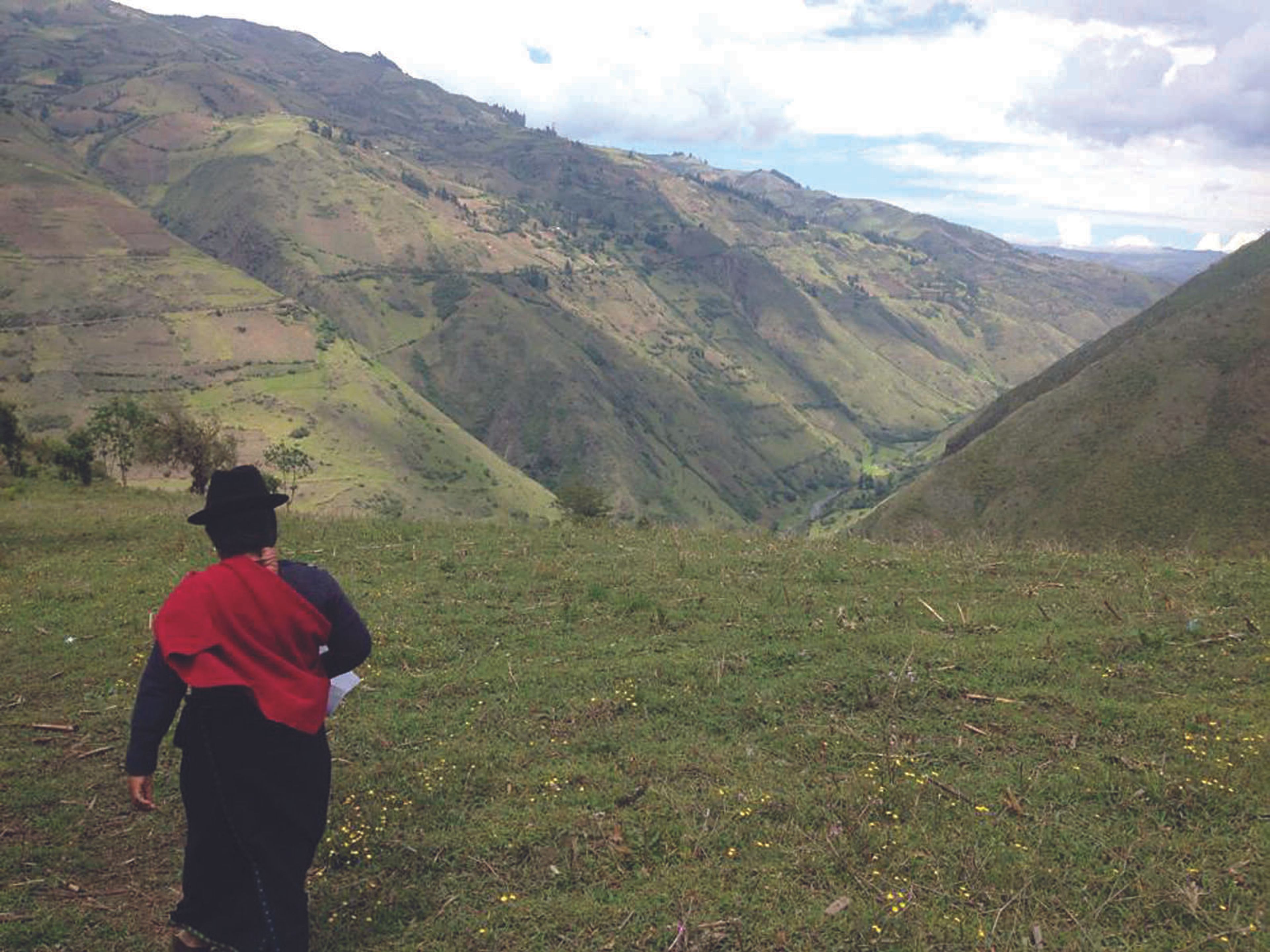 Shay and her counterpart, Elva, hiking into the mountains to evaluate homes to see if they could propose the government to help build better housing for those in need. (submitted photo)