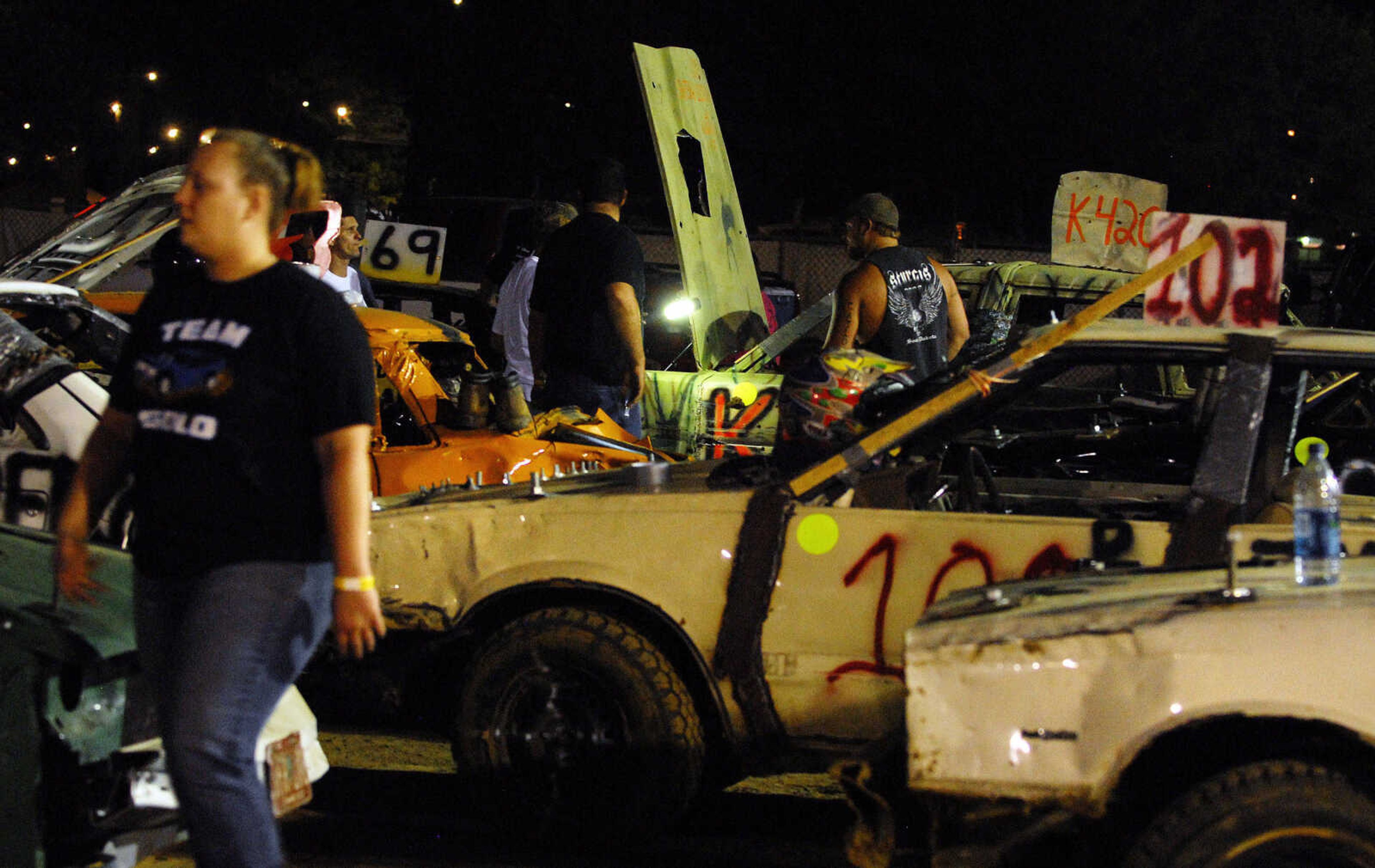 LAURA SIMON~lsimon@semissourian.com
The dual demolition derby at the 155th Annual SEMO District Fair Tuesday, September 14, 2010.