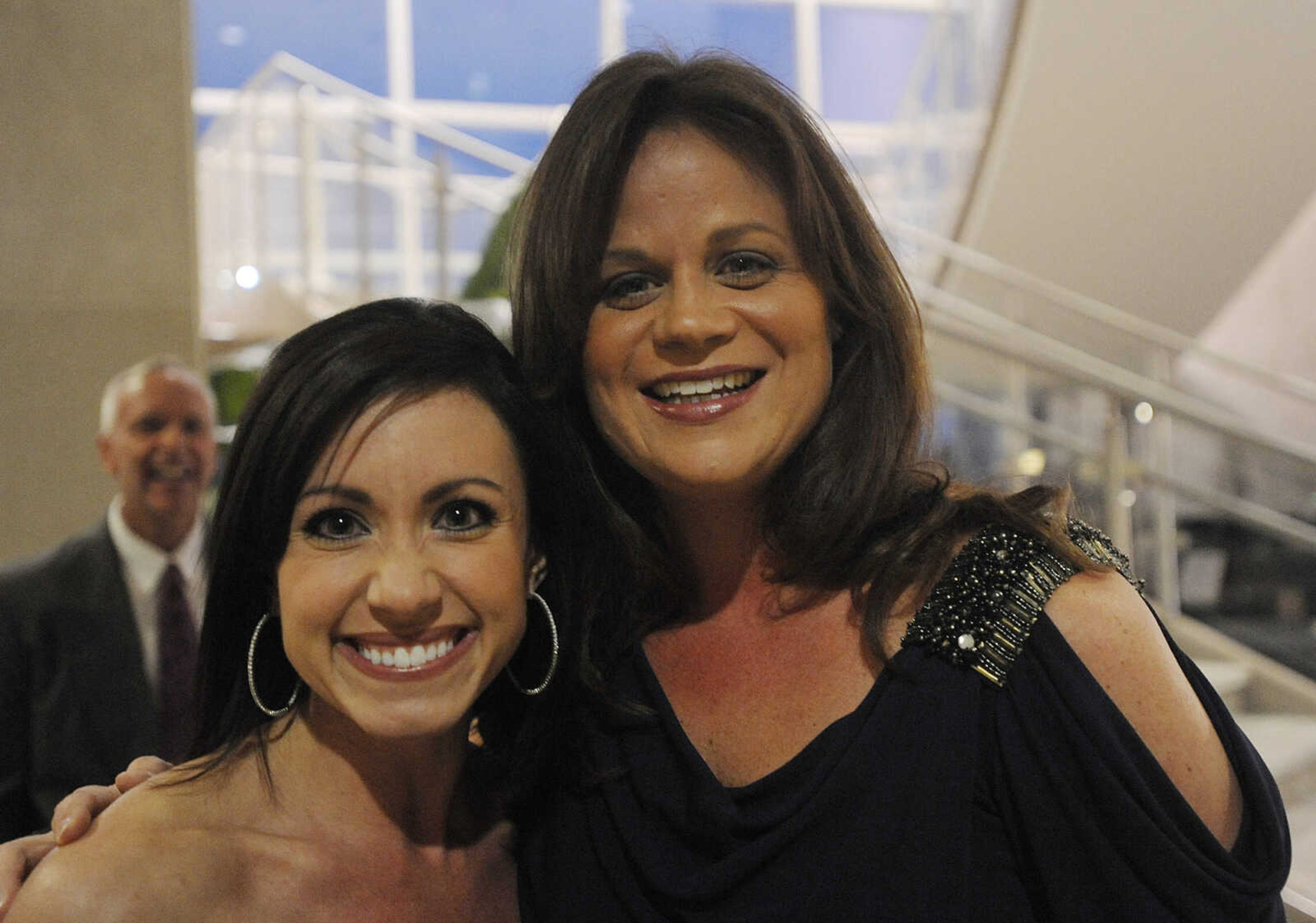 Sheri Grippo, left, and Shannan Colle at a black tie fundraiser for the Tailor Institute Saturday, October 27, at the Southeast Cancer Center. The Tailor Institute helps individuals diagnosed with autism identify and use their special skills and learn to work and live independently. Dr. David Crowe, whose son Taylor is high-function on the autism spectrum, founded the institute in 2003.