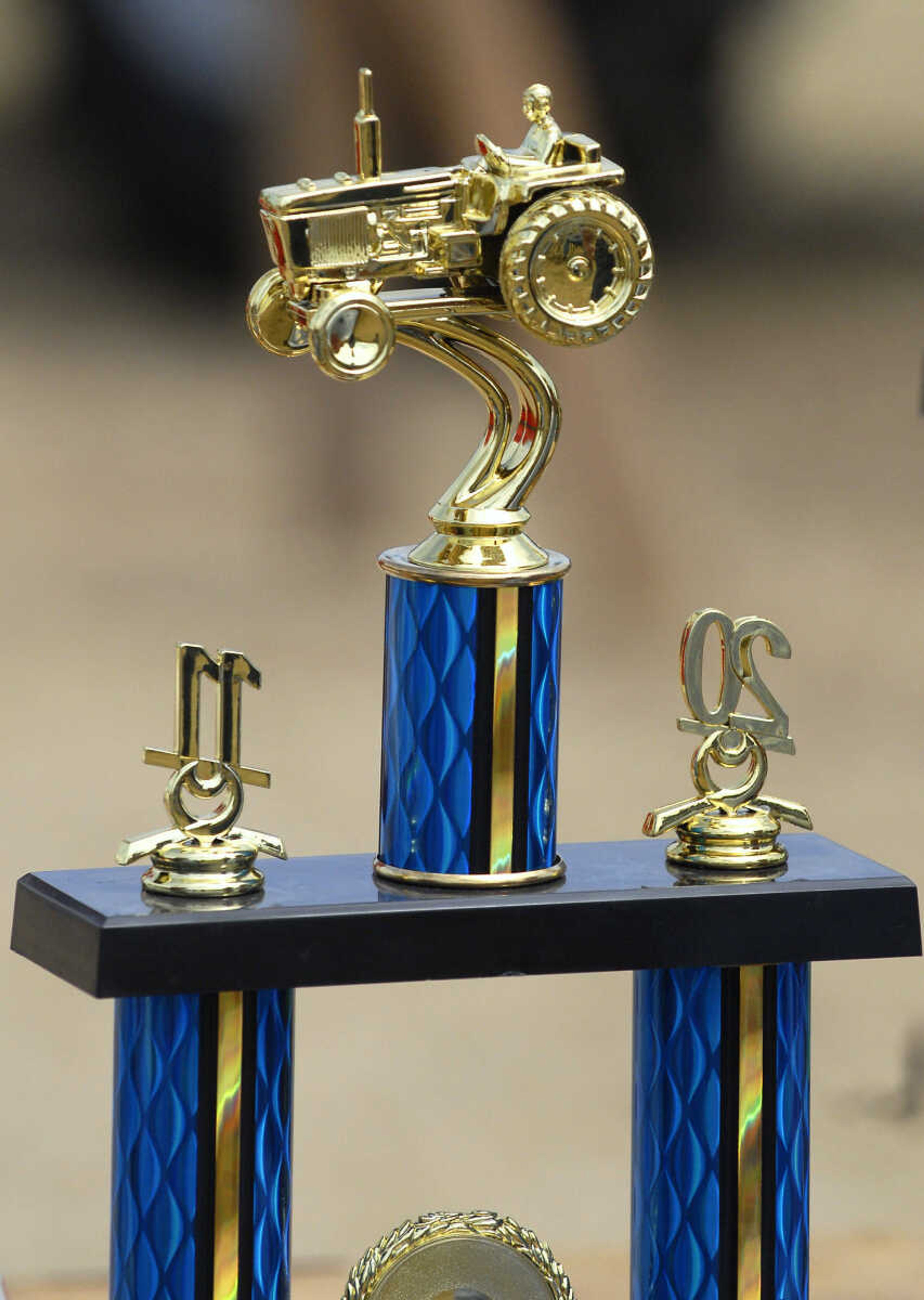 KRISTIN EBERTS ~ keberts@semissourian.com

A trophy awaits the winner of the 4-H/FFA Tractor Rodeo at the SEMO District Fair on Friday, Sept. 16, 2011.