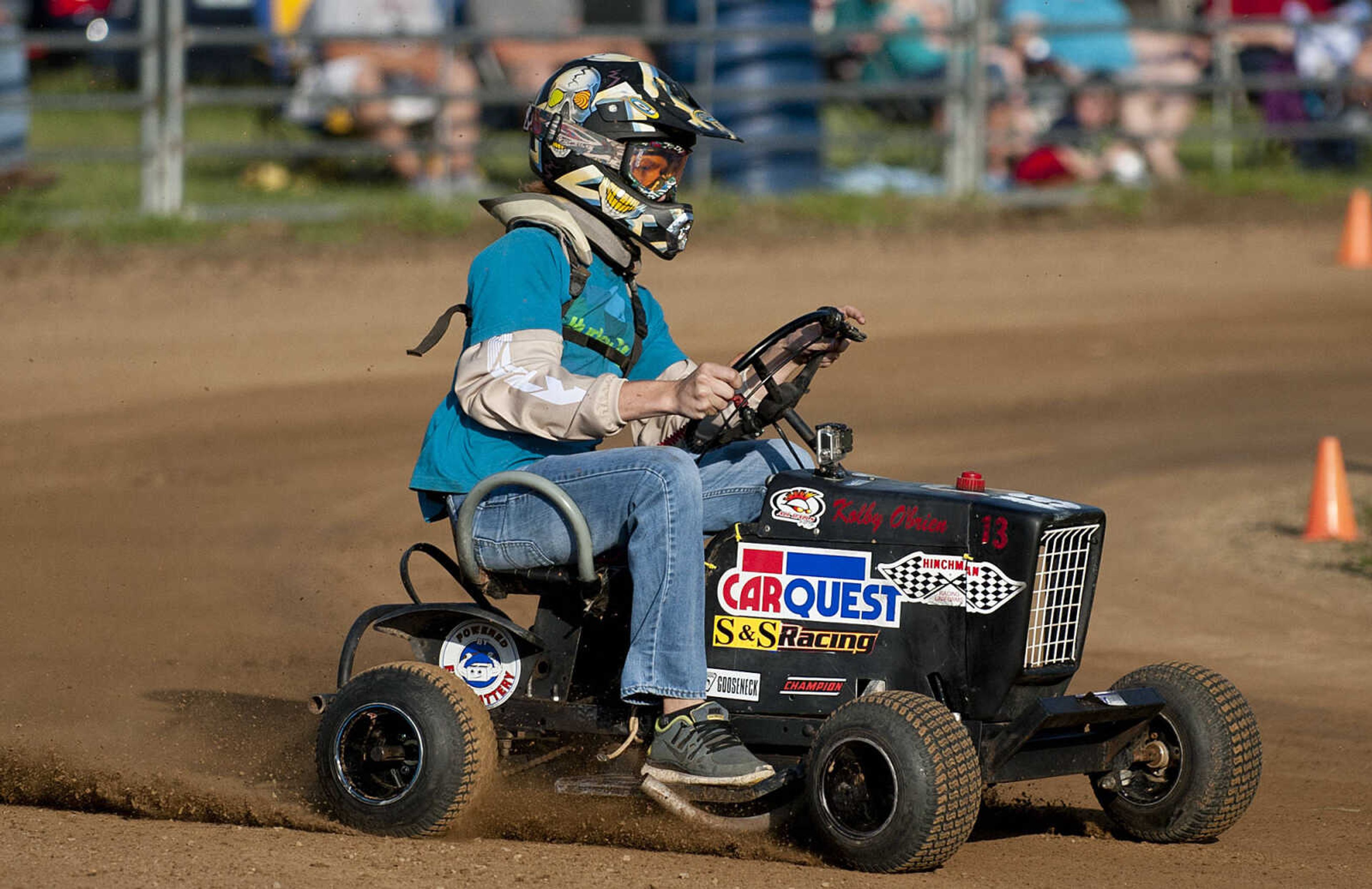 The Southeast Missouri Lawnmower Racing Association's Racing for a Cure presented by the Patton Lions Club at the Patton Saddle Club Saturday, May 10, in Patton, Mo. Proceeds from the event will go towards the Bollinger County Relay for Life.