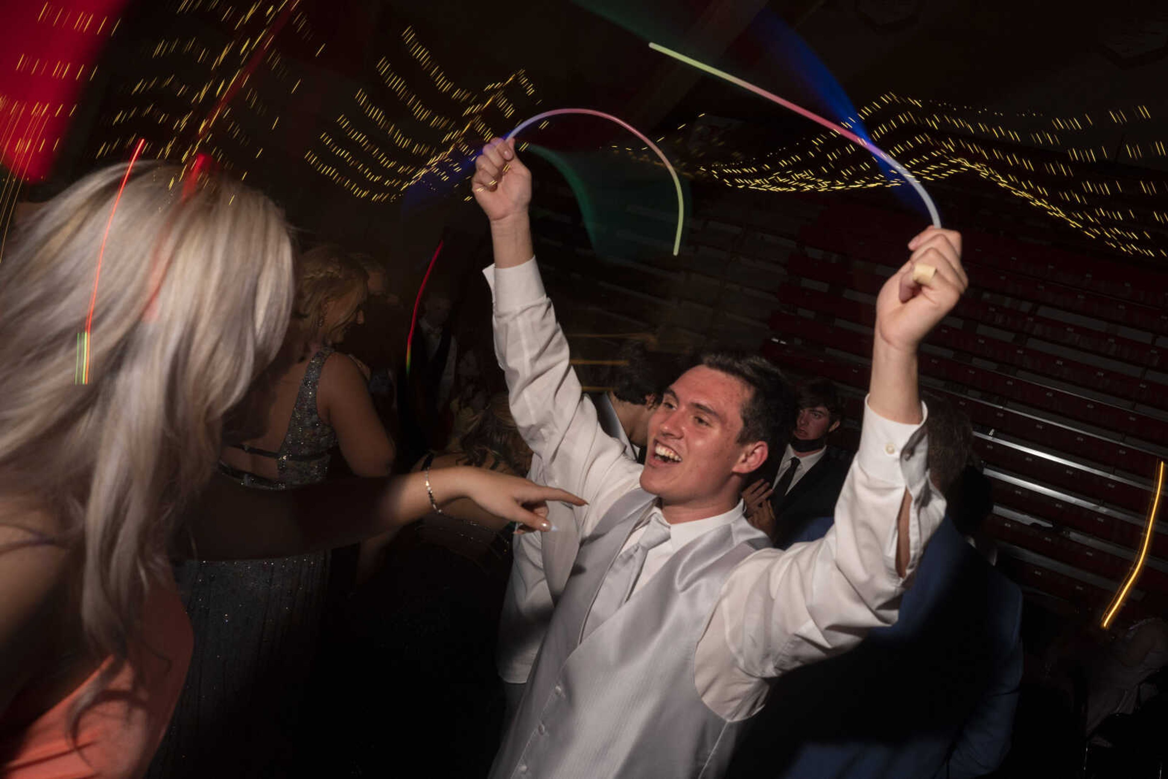 Students dance during prom Saturday, May 1, 2021 at Jackson High School.