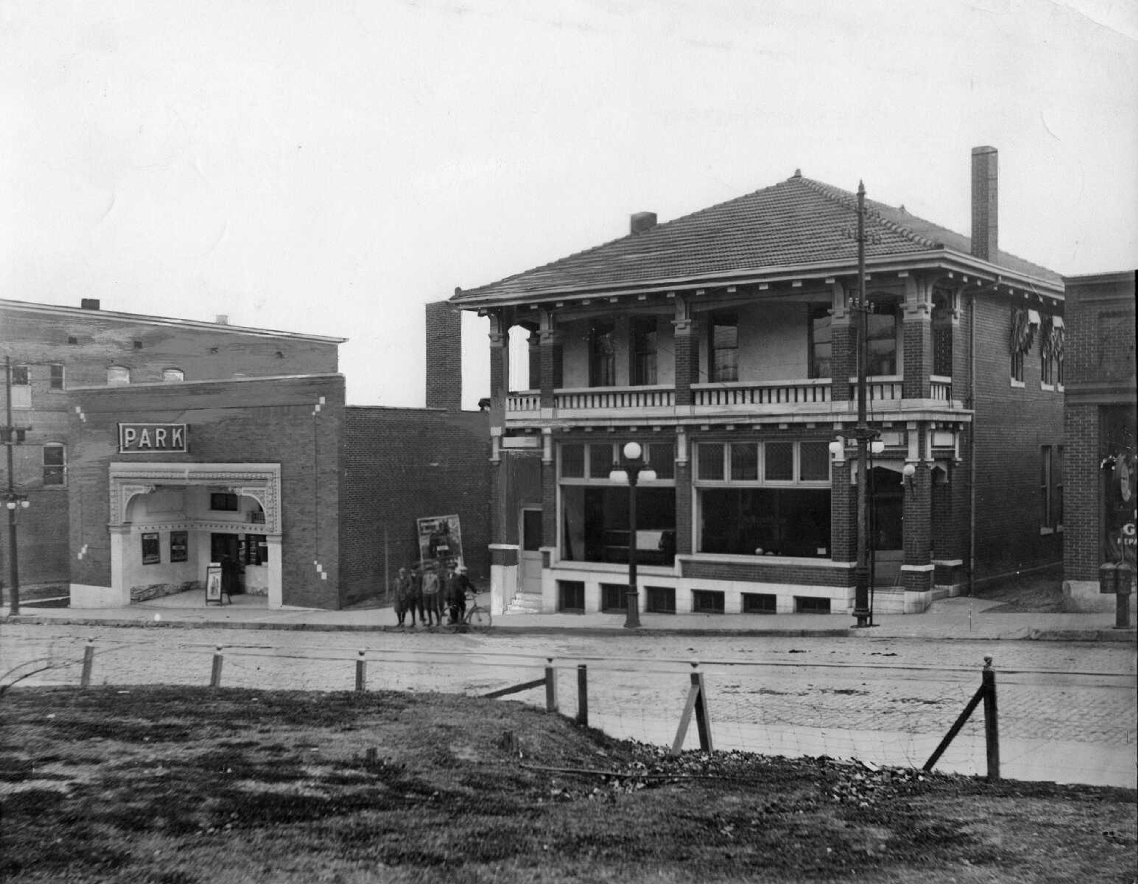 The Naeter Brothers built a newspaper building in the 200 block of Broadway in 1908. They built the Park Theater, left, in 1914. (Missourian archives)