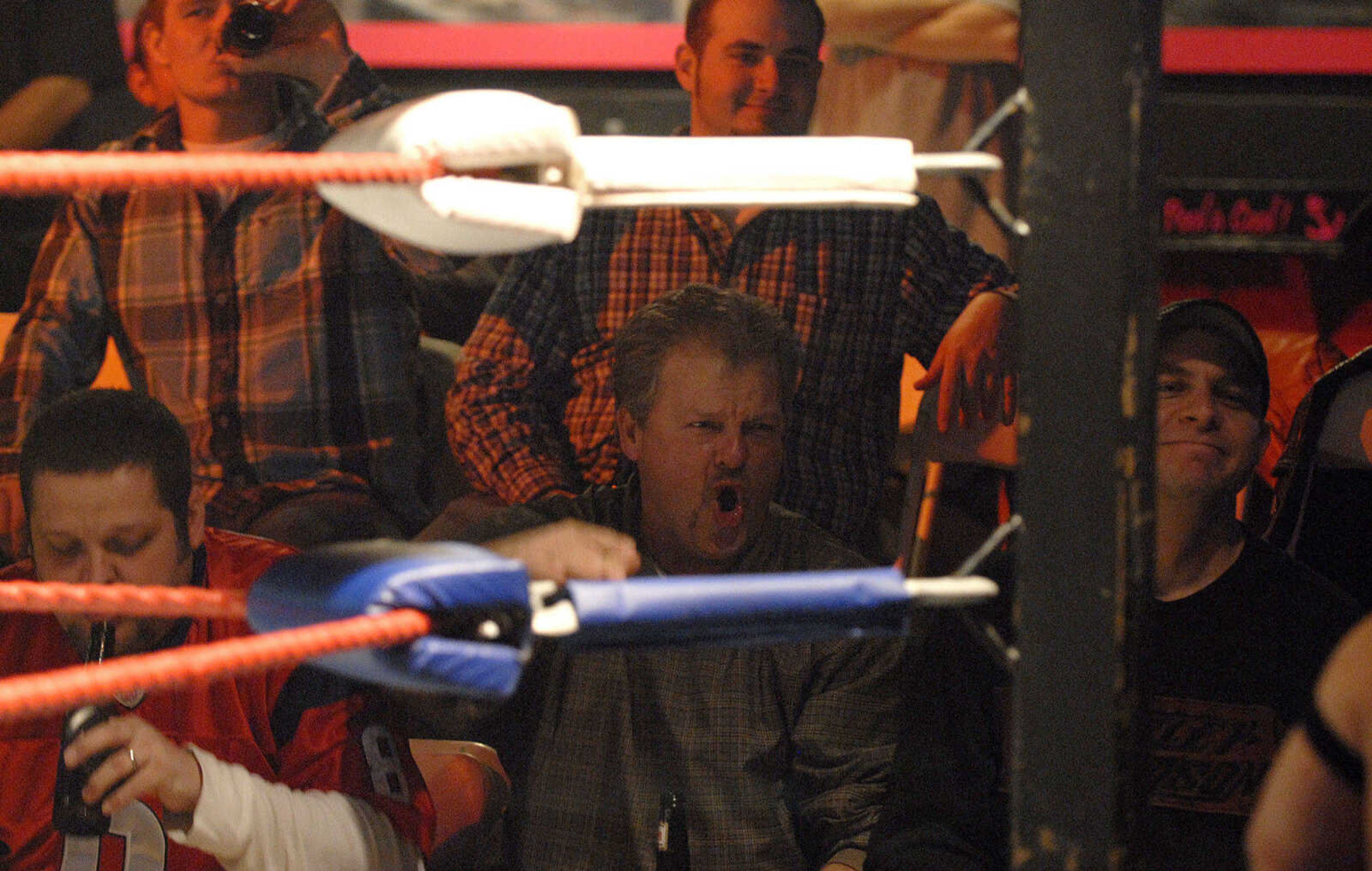 LAURA SIMON~lsimon@semissourian.com
Champion Midget Wrestling Thursday, February 24, 2011 at the Pink Galleon in Cape Girardeau.