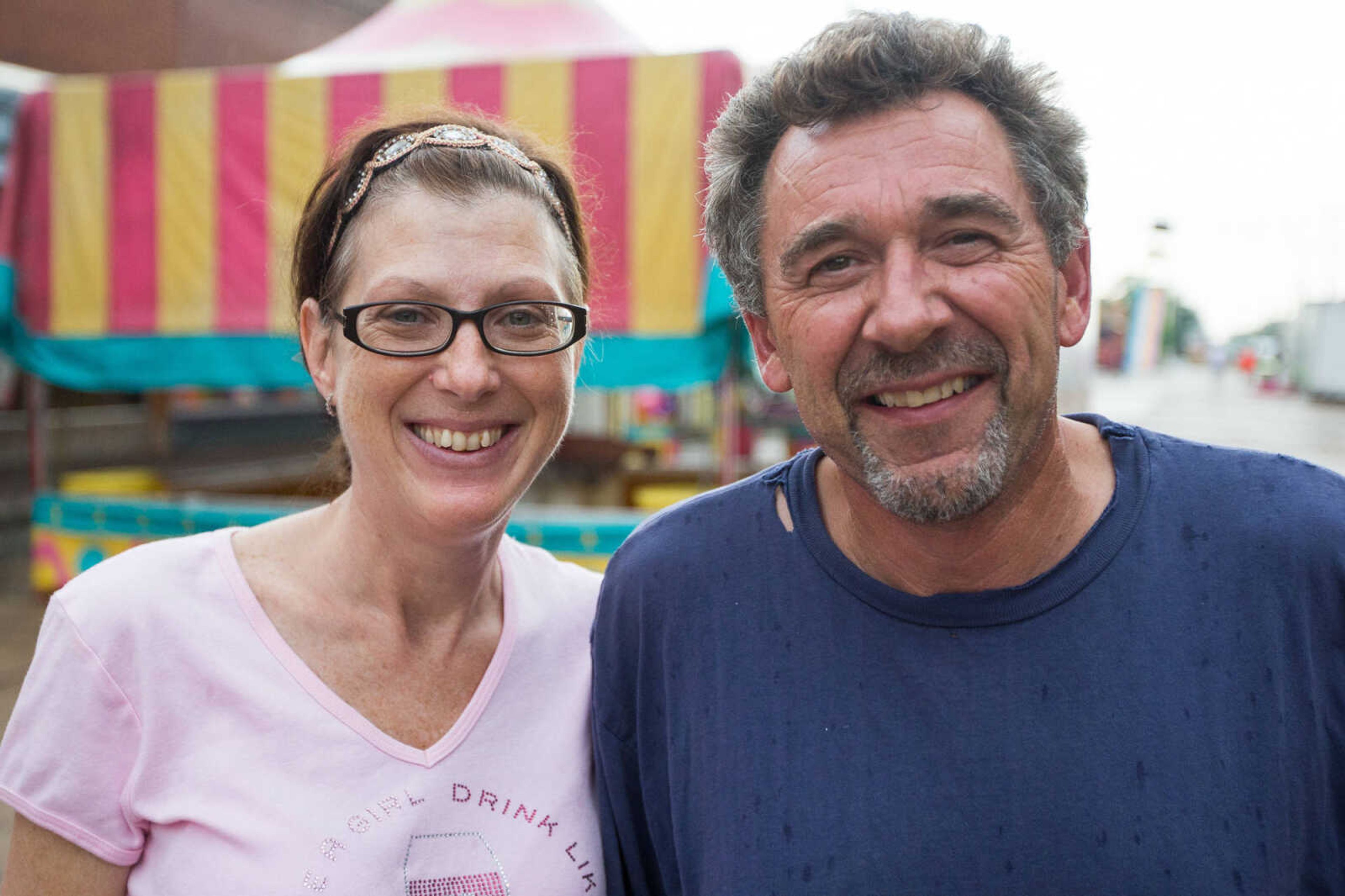 GLENN LANDBERG ~ glandberg@semissourian.com

Melissa Kawelaske and Rick Groh pose for a photo during the Jackson Homecomers Tuesday, July 26, 2016.