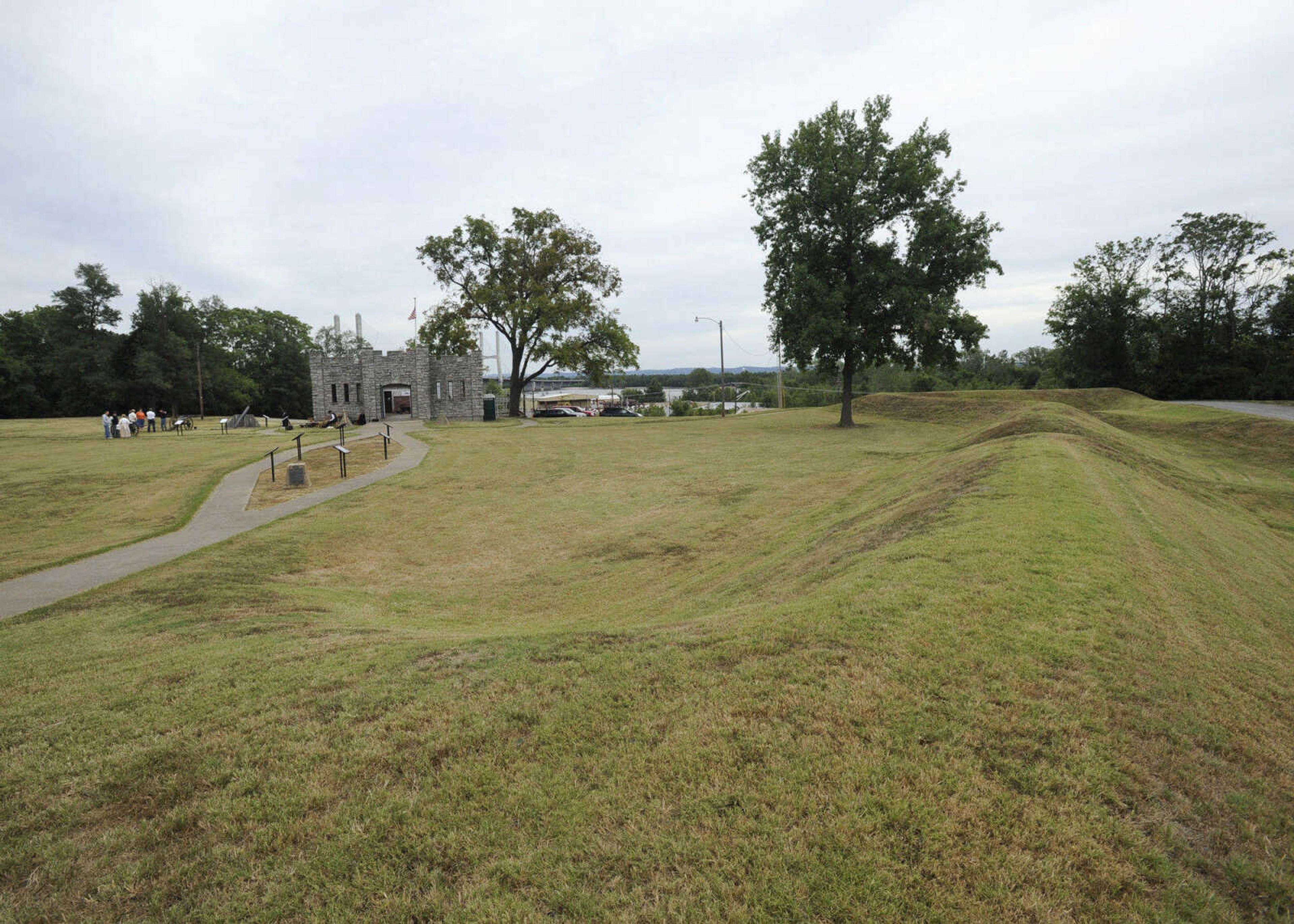 FRED LYNCH ~ flynch@semissourian.com
A view from the earthworks Monday, Sept. 5, 2011 at Fort D in Cape Girardeau.