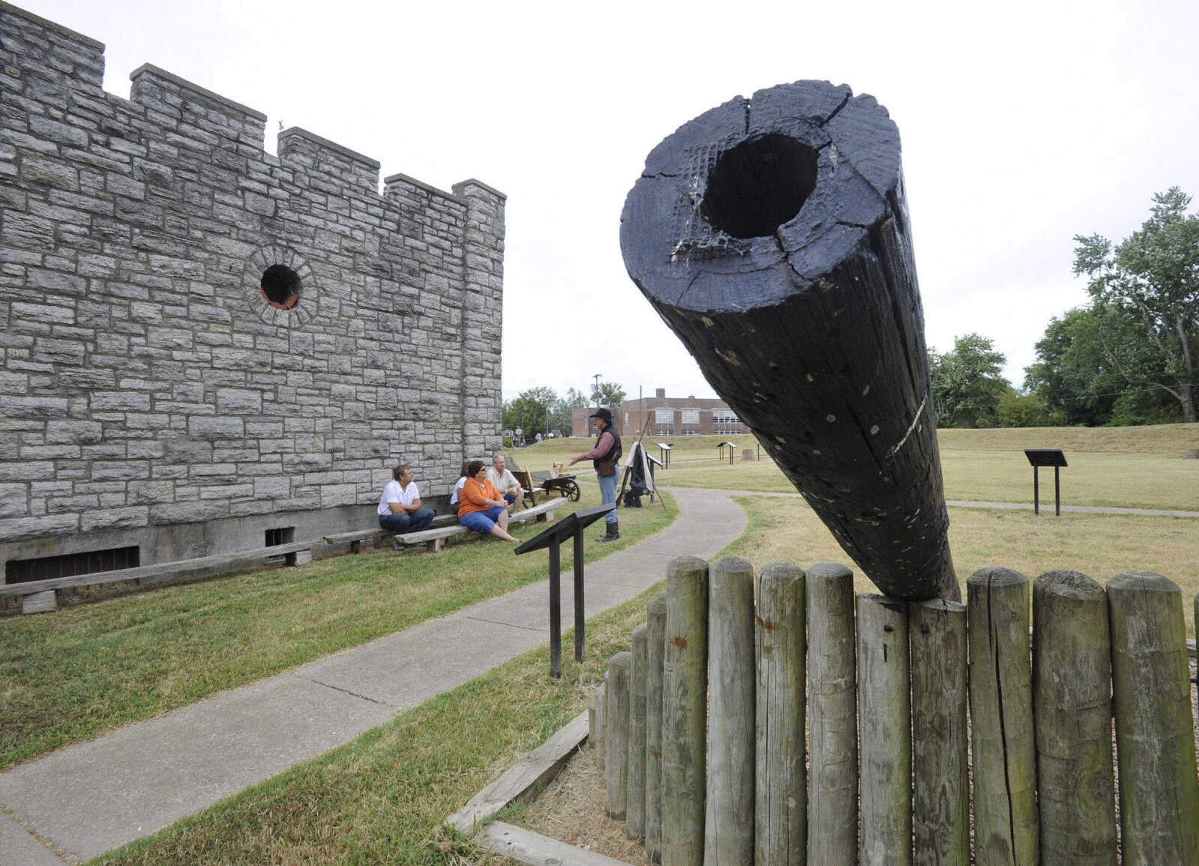 FRED LYNCH ~ flynch@semissourian.com
A Quaker cannon is on display Monday, Sept. 5, 2011 at Fort D in Cape Girardeau.