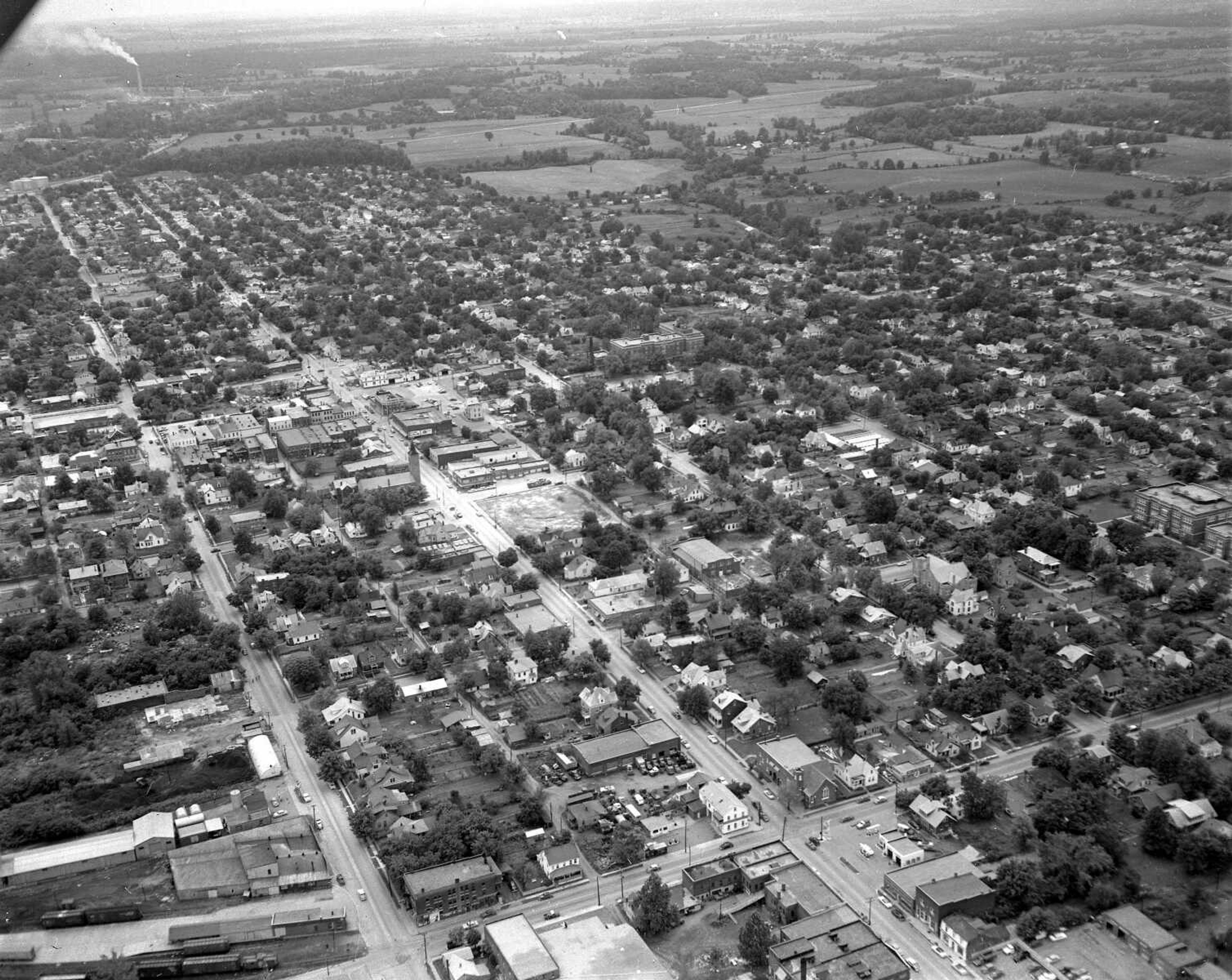 Looking southwest from near Sprigg and Independence streets.