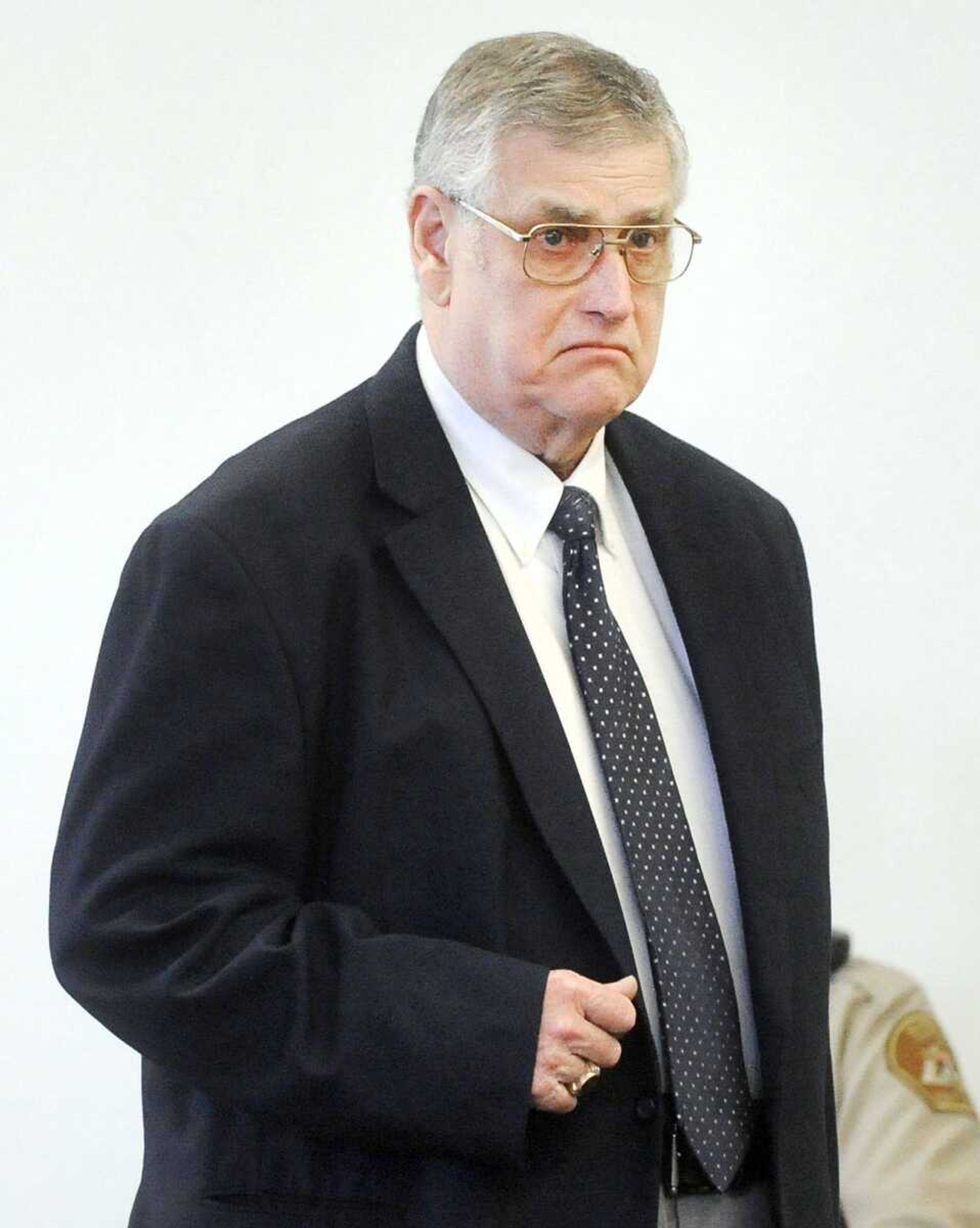 Herbert Miller appears before Judge Benjamin Lewis on Feb. 6 at the Perry County Courthouse. (Laura Simon)