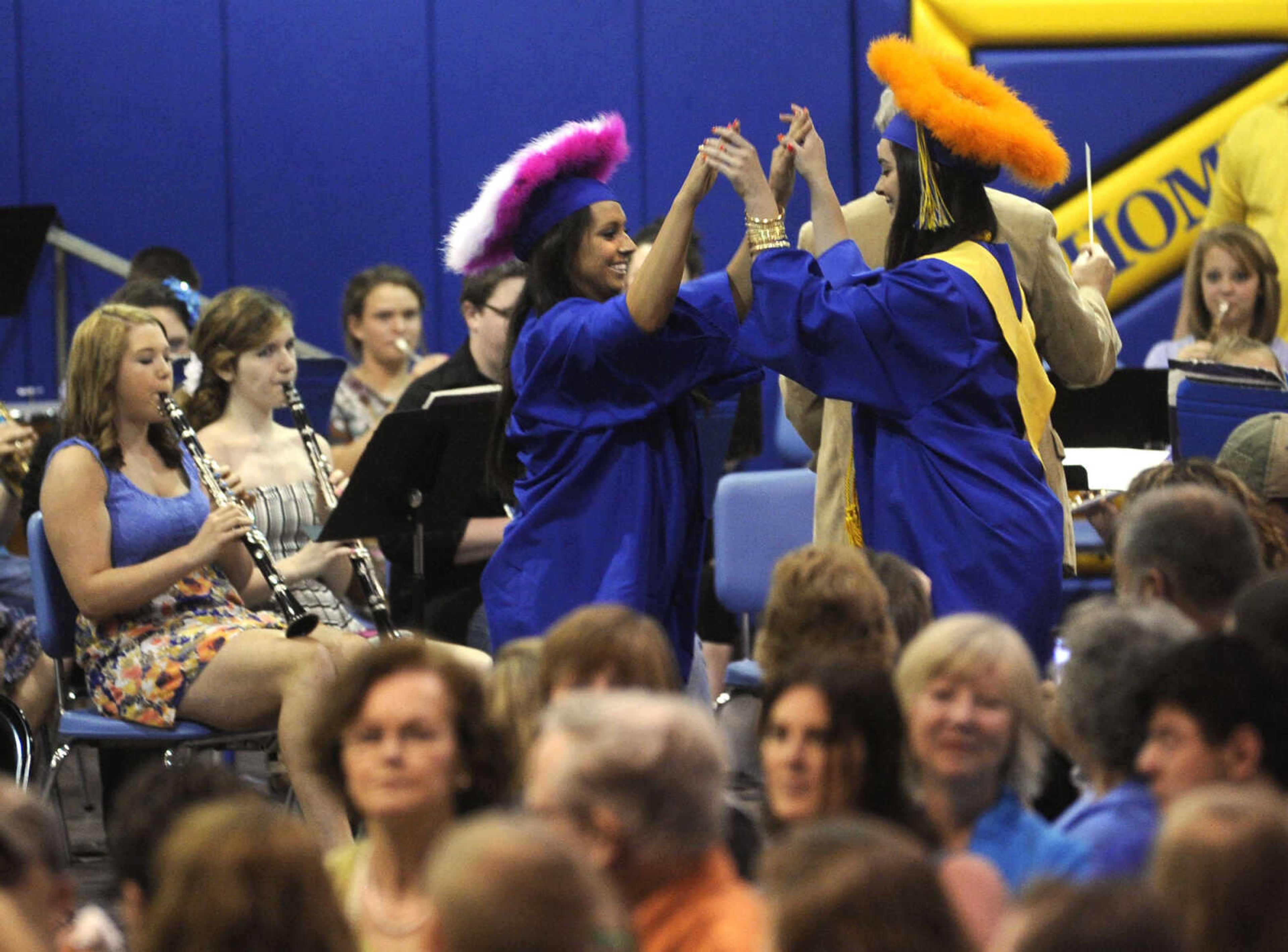 Scott City seniors enter the gymnasium for the processional.