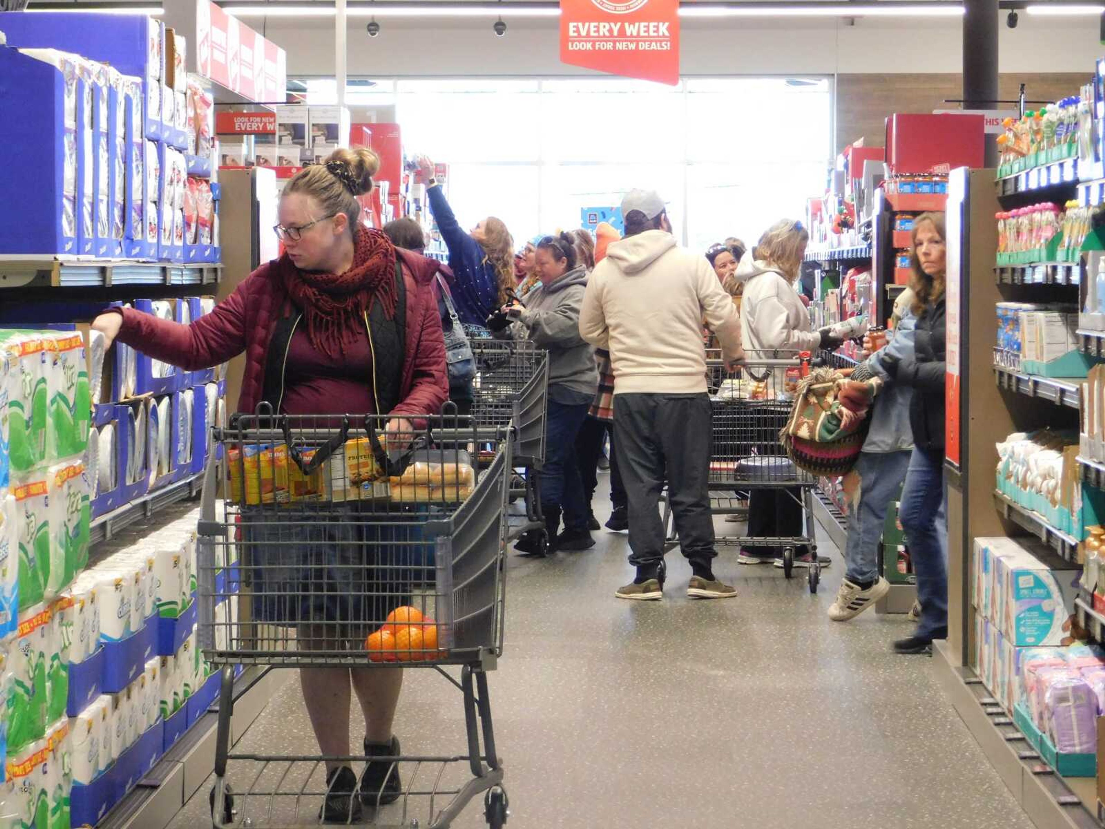 The ALDI grocery store in Jackson sells a variety of meat, produce, dairy, frozen foods, canned and boxed foods, household essentials, cleaning supplies and other goods. It will be open daily 9 a.m. to 8 p.m.