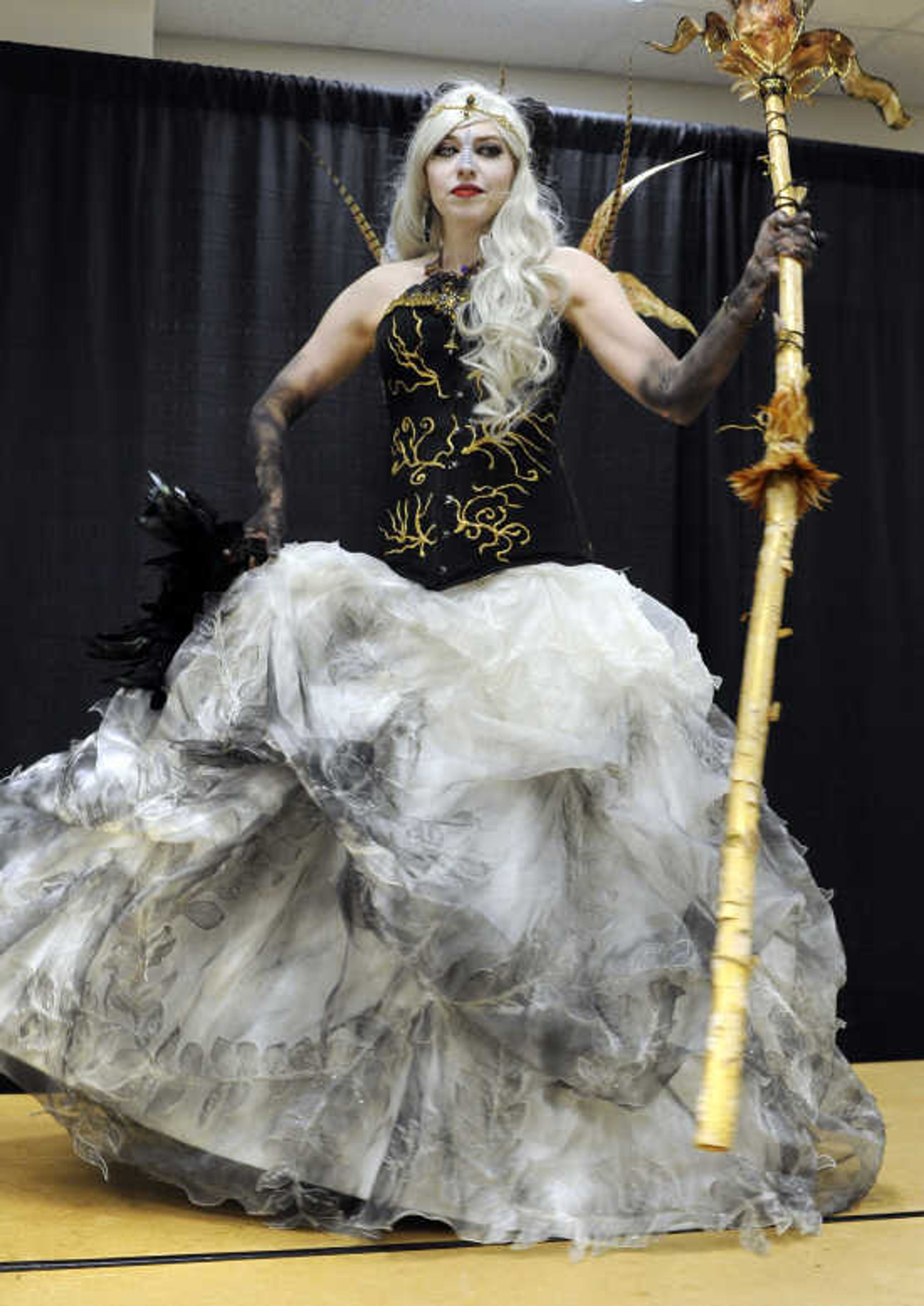 LaKrisha Moore as Goblin Queen won first place in the adult costume contest at Cape Comic Con on Saturday, April 16, 2016 at the Osage Centre. 