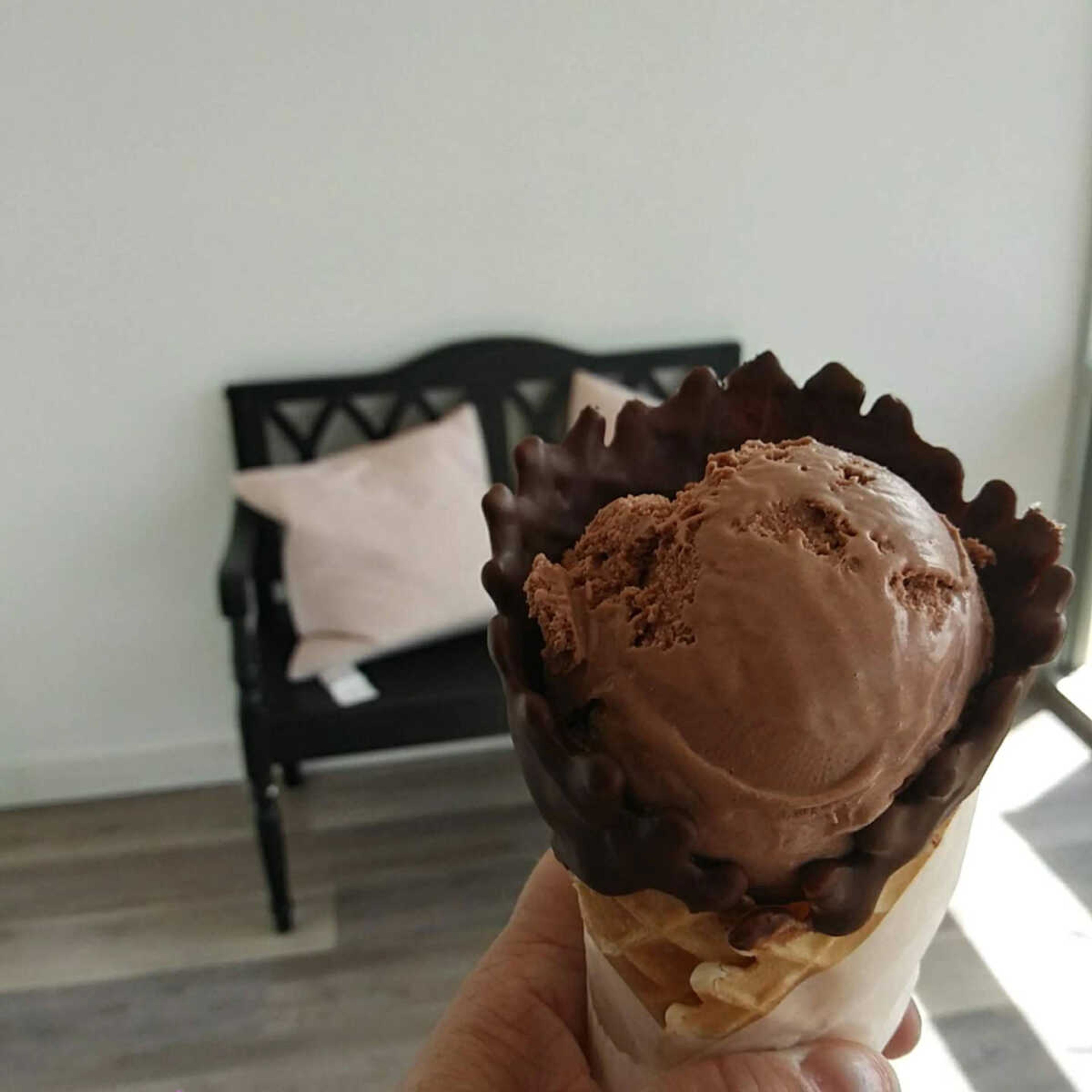 The most chocolatey of chocolate ice cream cones, rich, crunchy, and so satisfying.