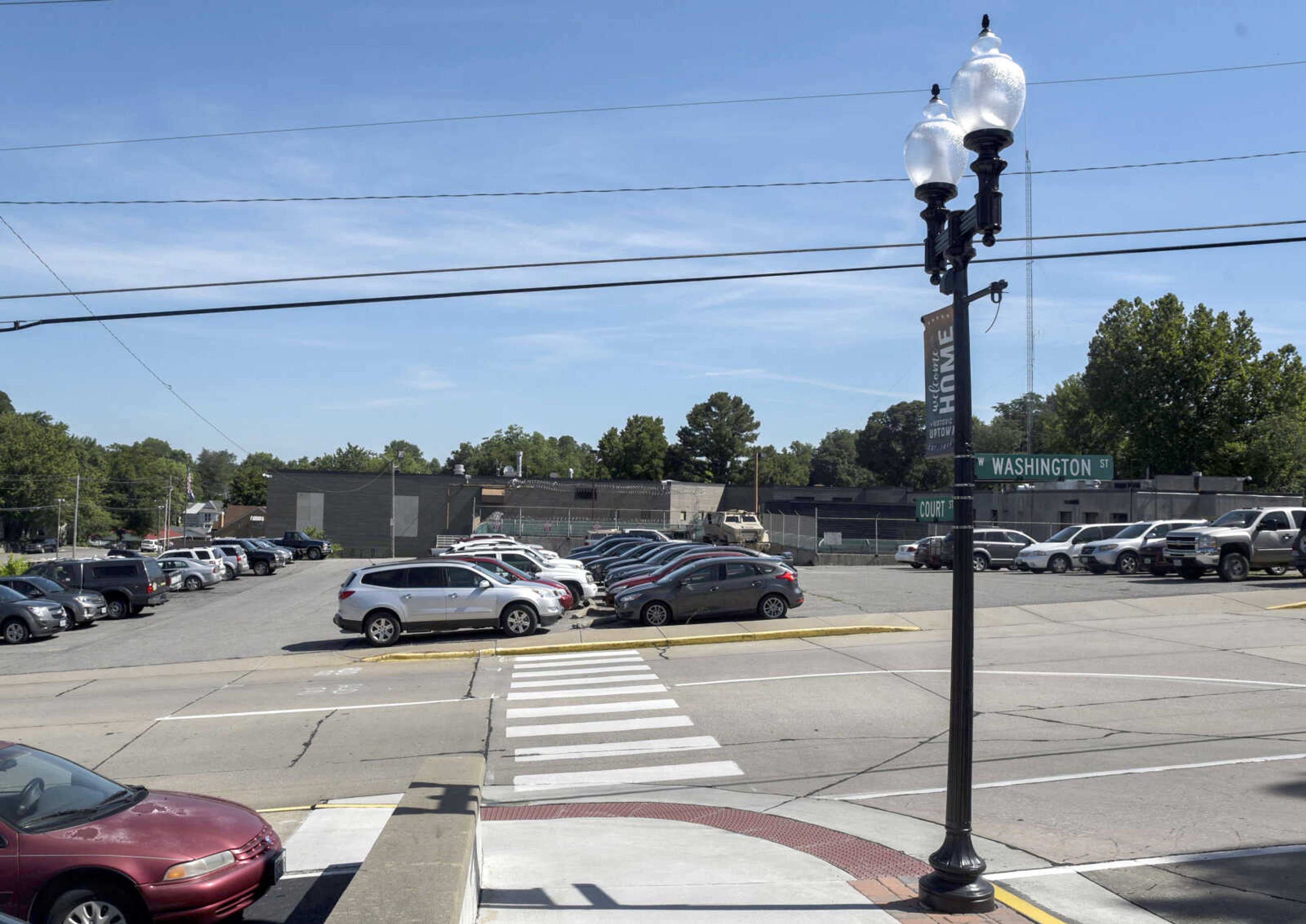 The site of the planned new county courthouse building is seen July 16 in Jackson.