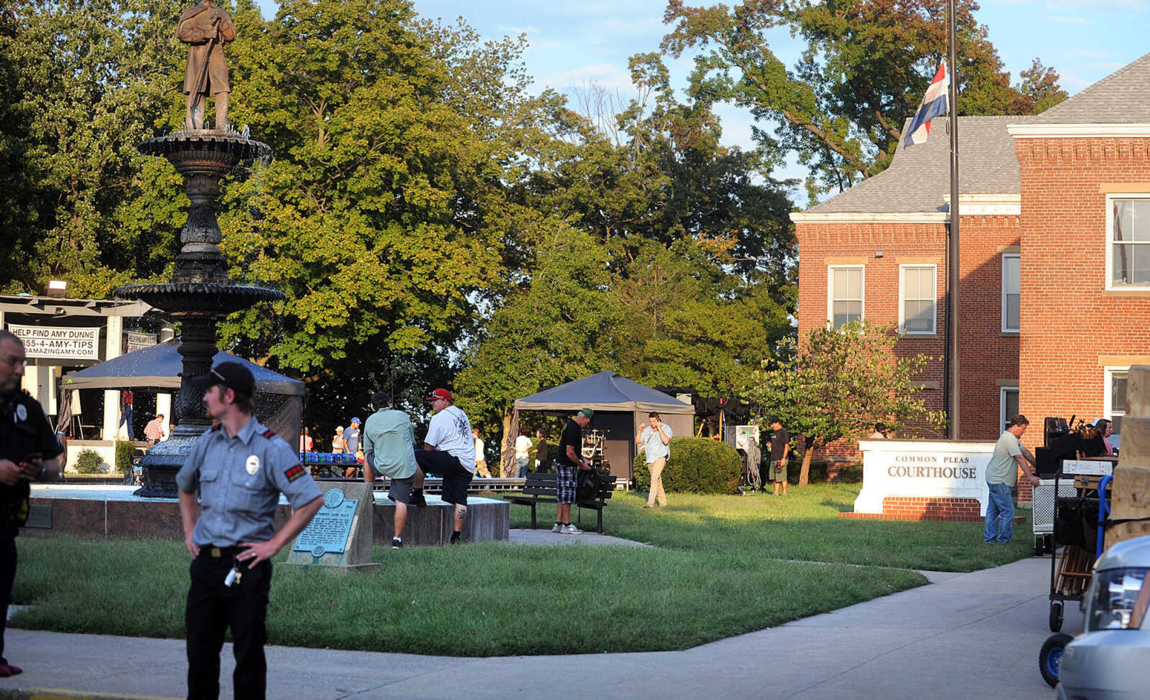 LAURA SIMON ~ lsimon@semissourian.com

Filming of 20th Century Fox's feature film "Gone Girl" gets underway at the Common Pleas Courthouse, Thursday, Oct. 3, 2013, in Cape Girardeau.