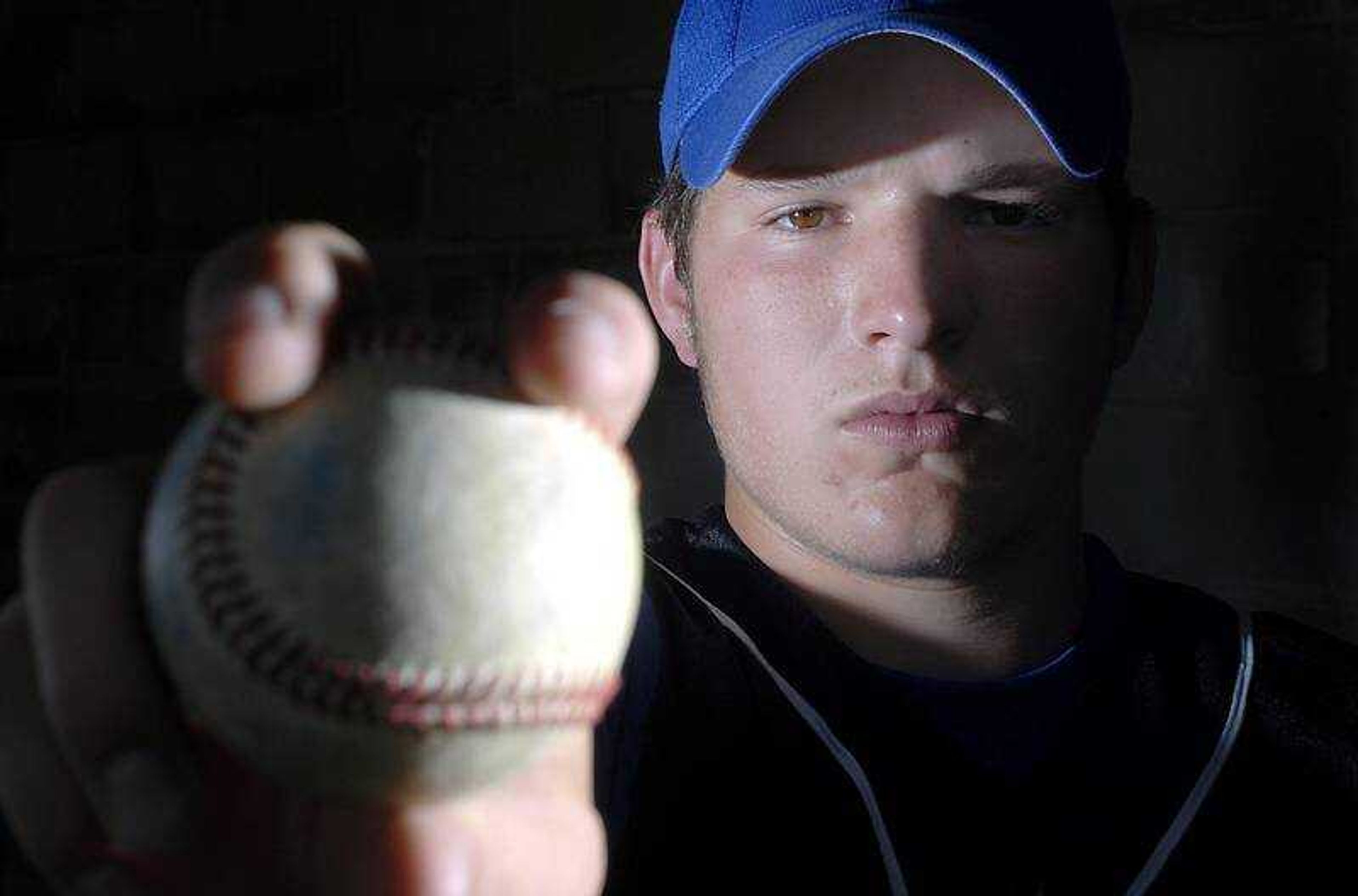 Oran junior pitcher Jayden Pobst has been overpowering opponents this season with a fastball that has been clocked at 93 mph.

<B>KIT DOYLE </B> kdoyle@ semissourian.com