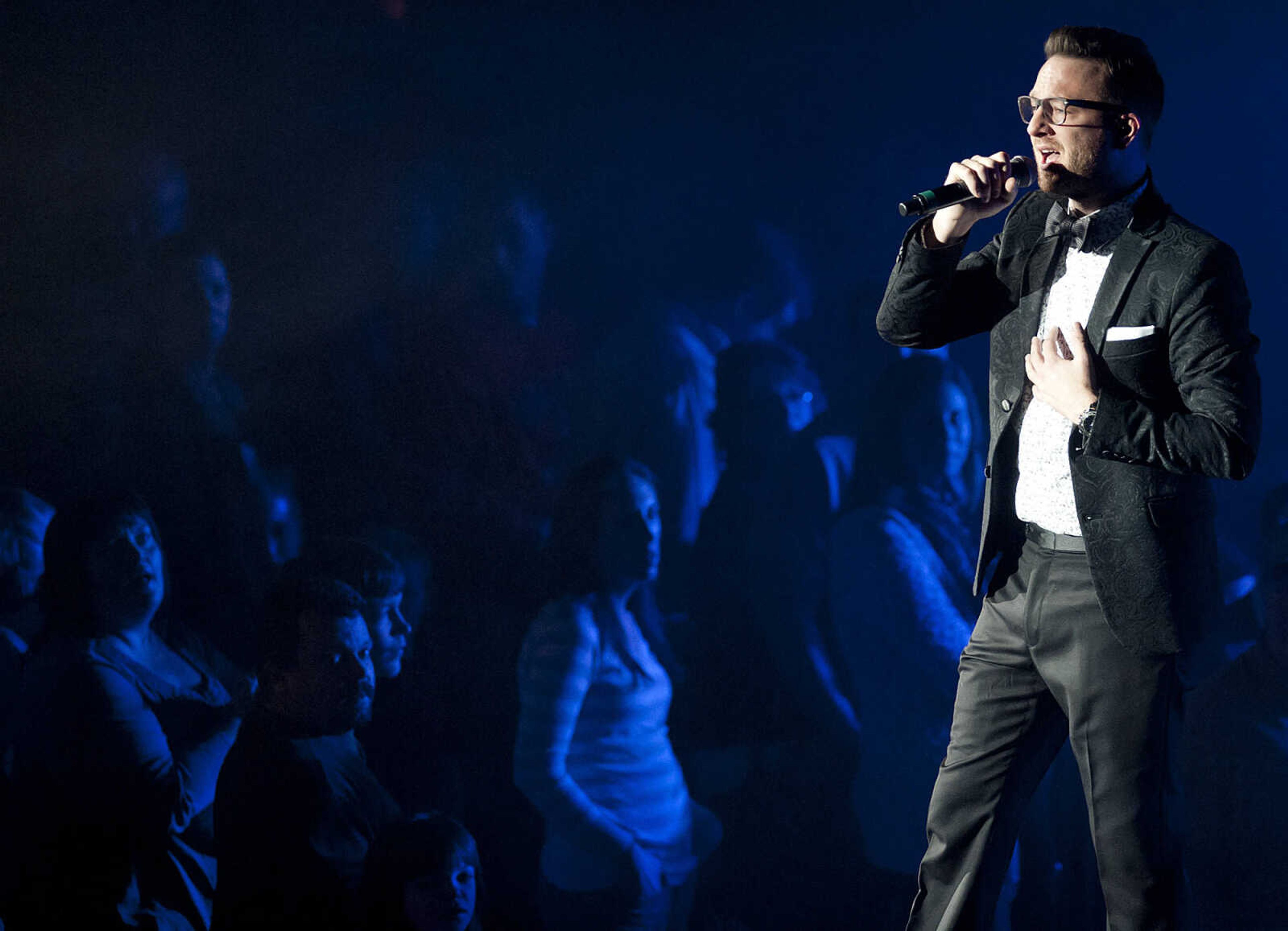 Chris August performs as part of the Hits Deep Tour Friday, Dec. 13, at the Show Me Center in Cape Girardeau.