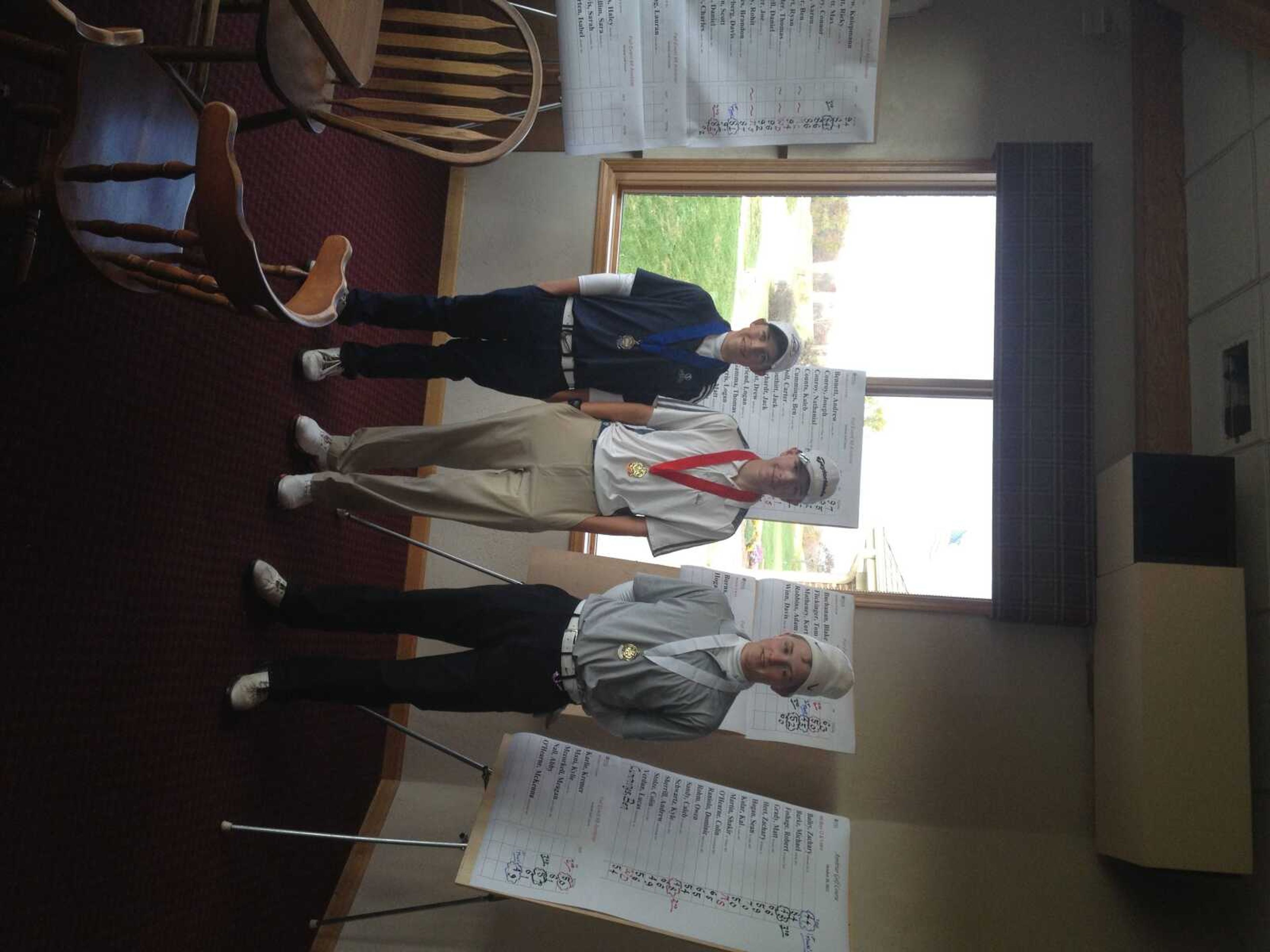 Jack Litzelfelner III on the far left won first place in the Gateway Junior event at Annbriar CC in Waterloo IL