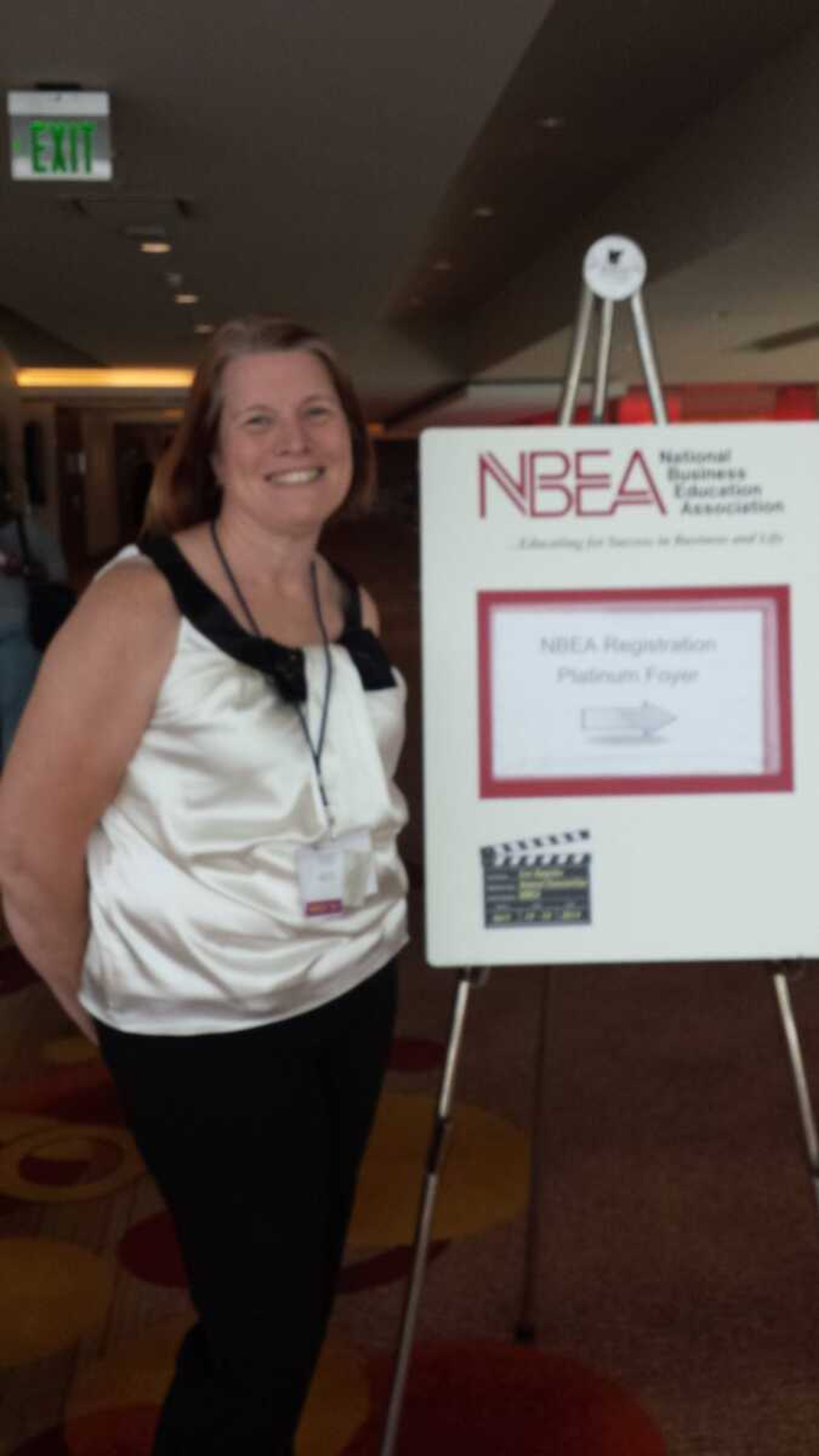 Theresa Taylor, president of MBEA, attended NBEA National Convention.