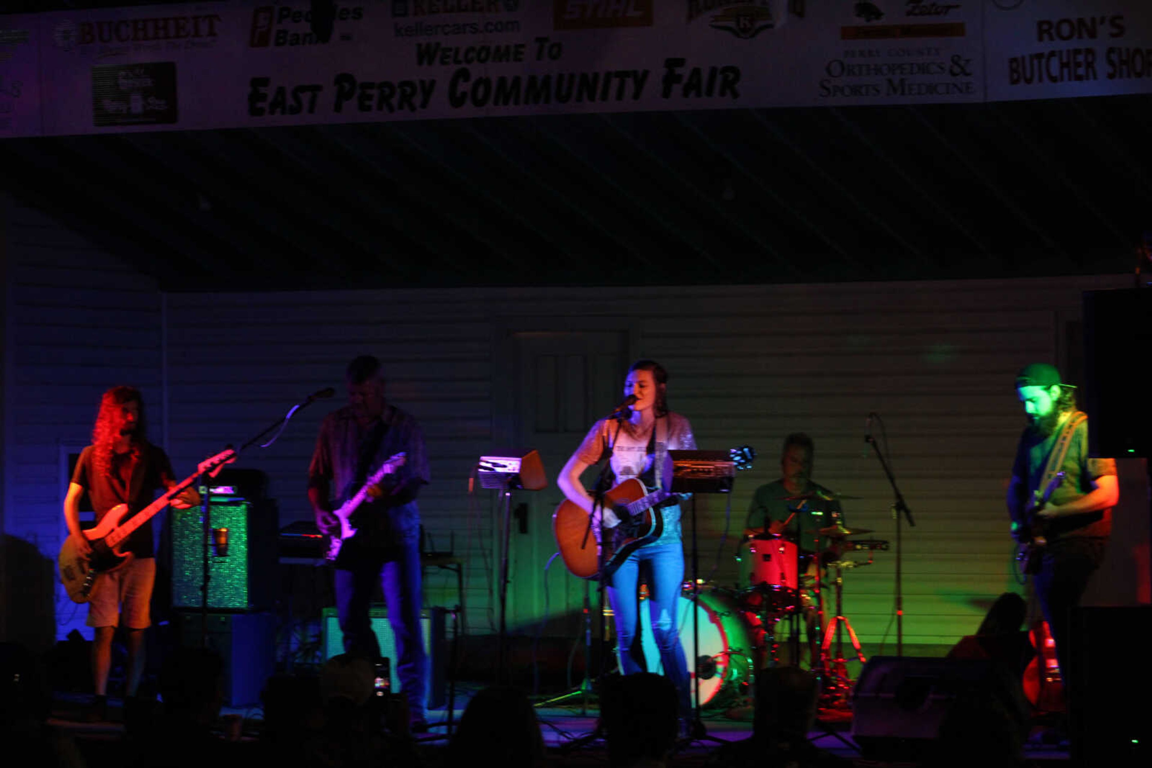 Generation performs live music at the East Perry Community Fair Saturday, Sept. 25, 2021, in Altenburg, Missouri.