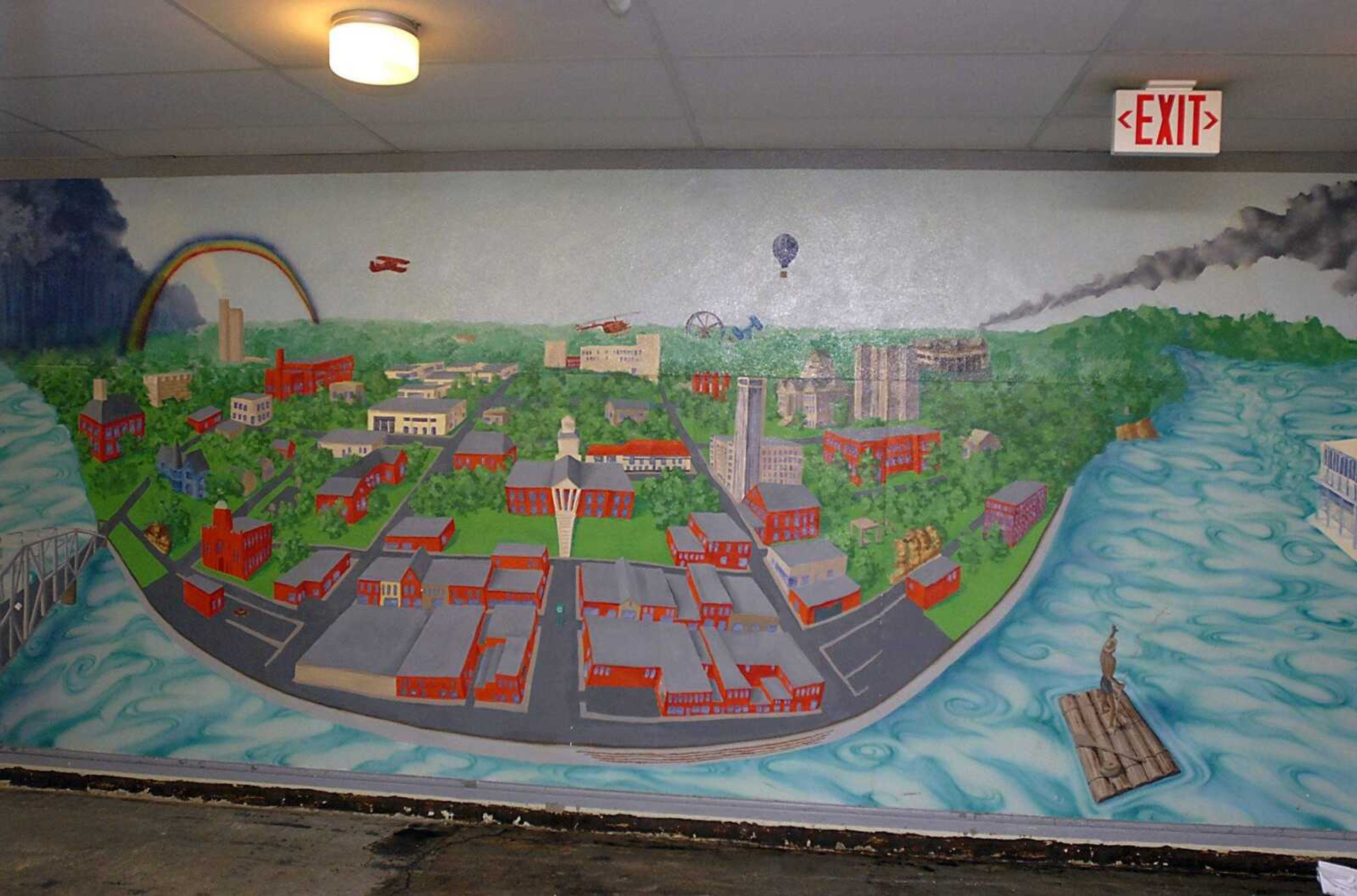 KIT DOYLE ~ kdoyle@semissourian.com
The mural in the main hallway of Washington School.  The Southeast Missouri State Board of Regents voted to demolish the old school on N. Fountain St. in Cape Girardeau.