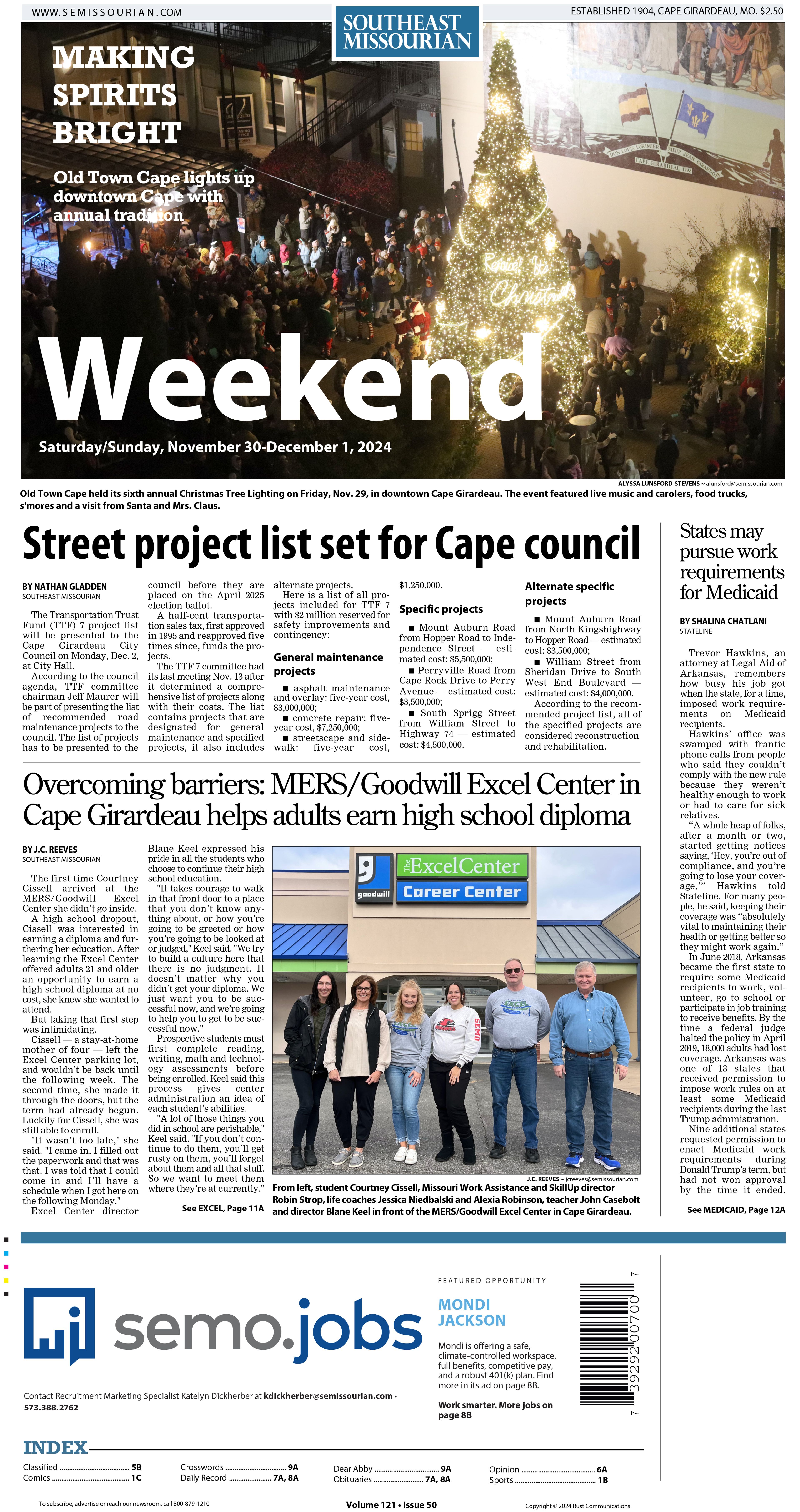 Saturday/Sunday, November 30-December 1, 2024: E-Edition