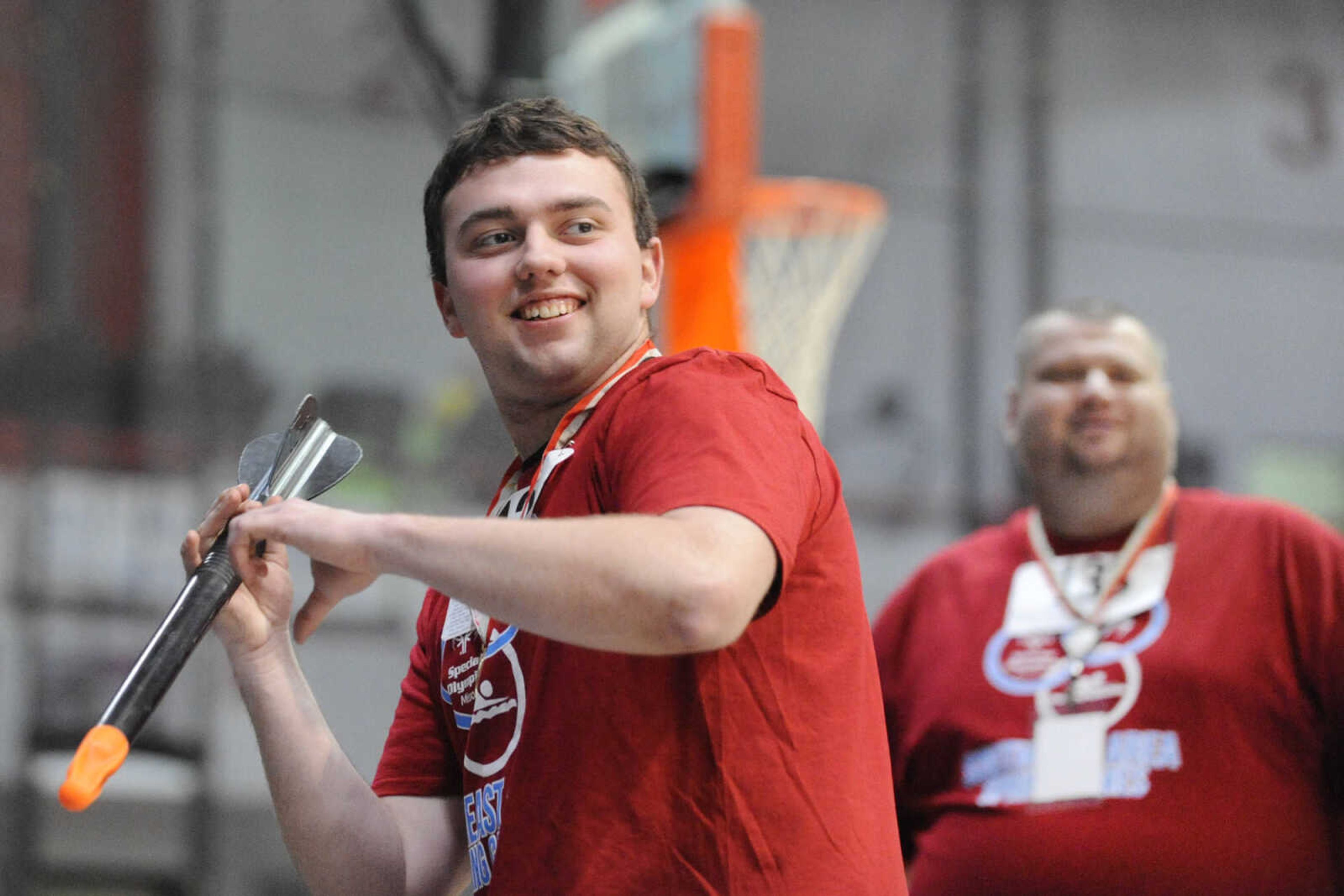 GLENN LANDBERG ~ glandberg@semissourian.com


Eric Leslie prepares to throw the mini javelin during the Missouri Special Olympics Southeast Area Spring Games Saturday, April 11, 2015 at the Student Recreation Center of Southeast Missouri State University.