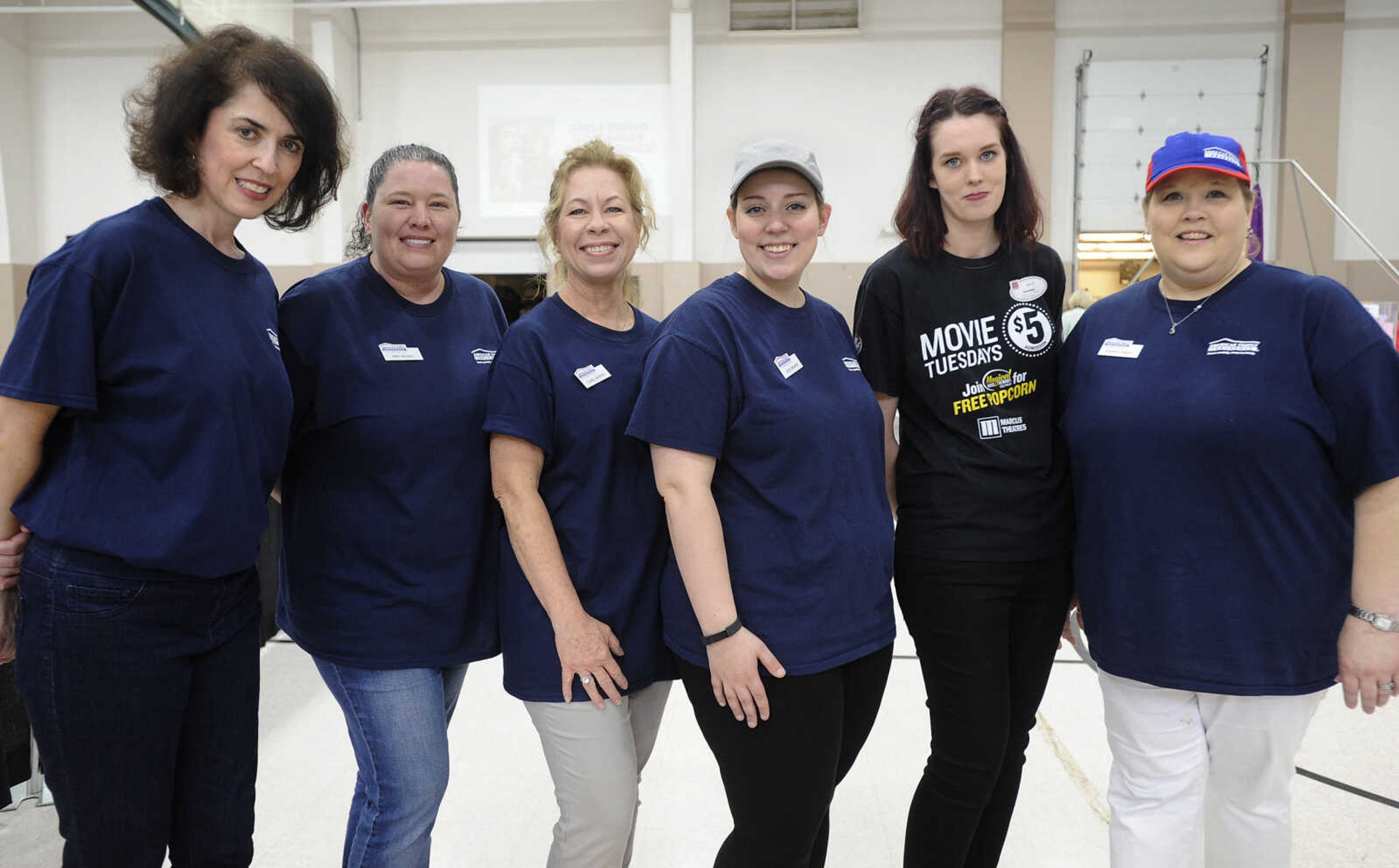 FRED LYNCH ~ flynch@semissourian.com
Courtney Corbett, left, Amy Nilsen, Laurel Adkisson, Linzie Weaver, Ashley Cooper and Sherrie Farris pose for a photo Thursday, May 10, 2018 at the Flourish Ladies Night Out at the Osage Centre.