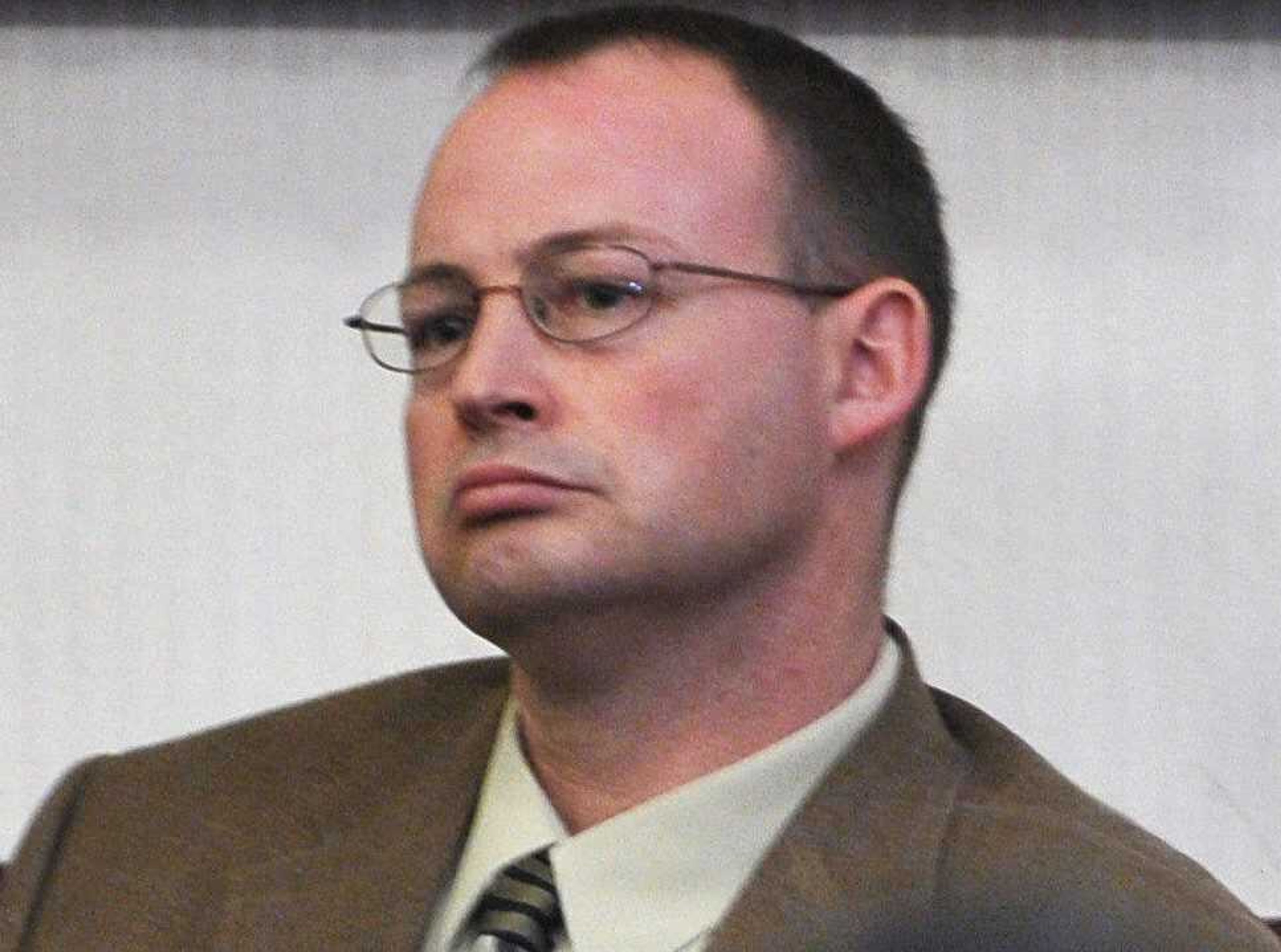 Jay Purcell, former District 2 Cape Girardeau County commissioner, listens to oral arguments Feb. 24, 2010, in Purcell v. Cape Girardeau County Commission, heard by the Missouri Supreme Court in Jefferson City. Purcell died Nov. 2 at the age of 54.