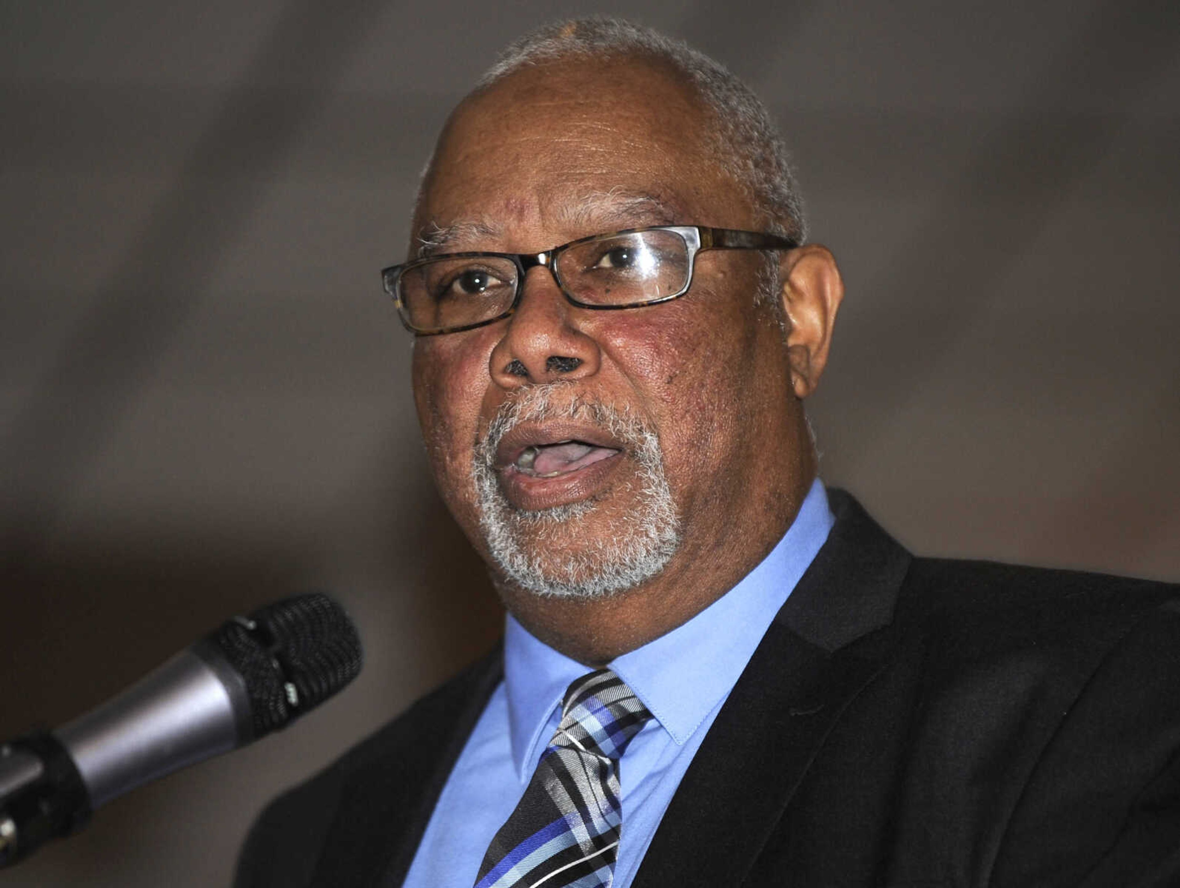 Lloyd Williams, past president of NAACP Branch 4058, speaks Saturday, Feb. 17, 2018 at the NAACP 2018 Freedom Fund Dinner at Ray's Plaza Banquet Center.