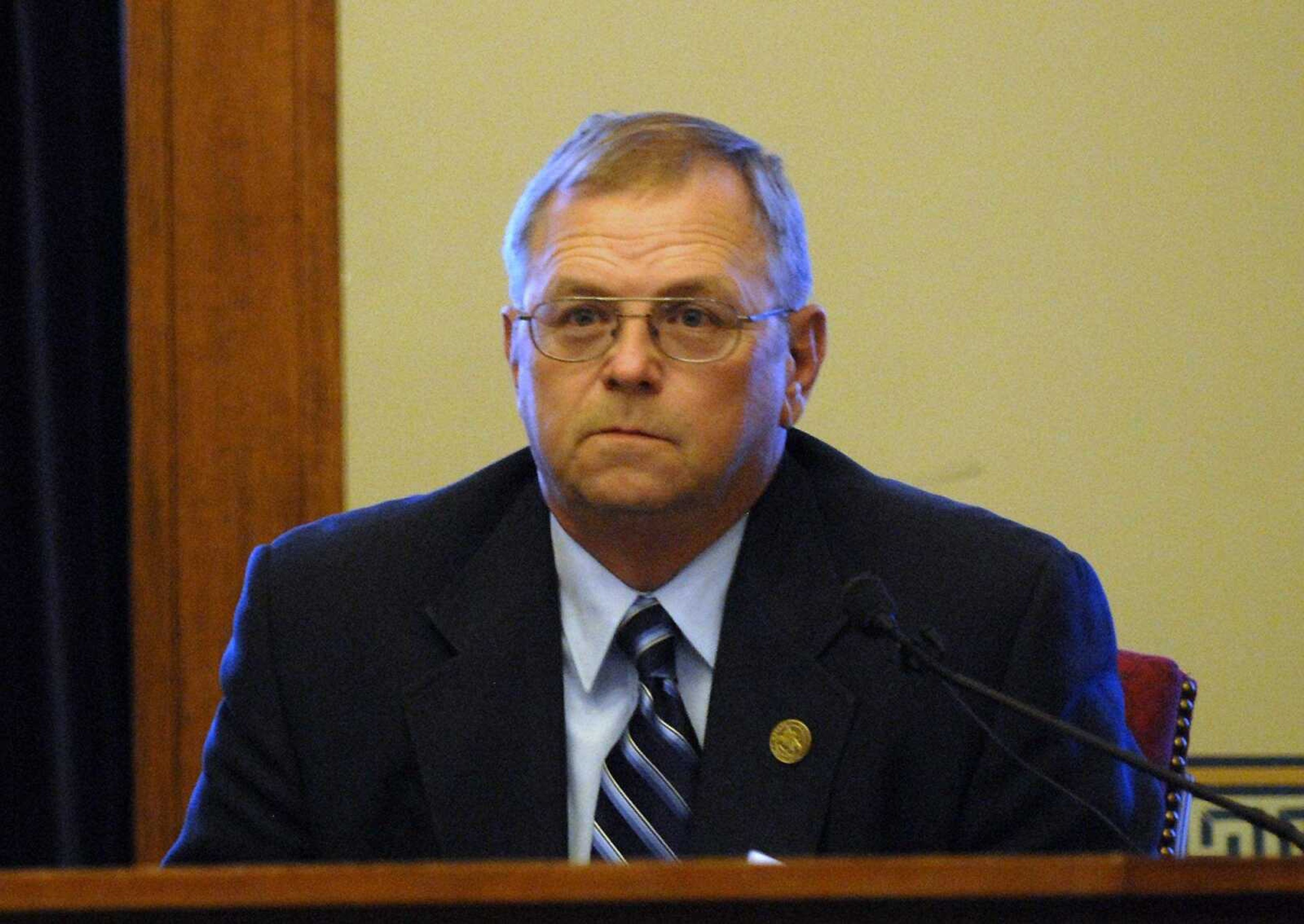 ELIZABETH DODD ~ edodd@semissourian.com
Chief Deputy of Scott County Tom Beardslee testifies about his interview with Mark Abbott the eyewitness who discovered Lawless' body.